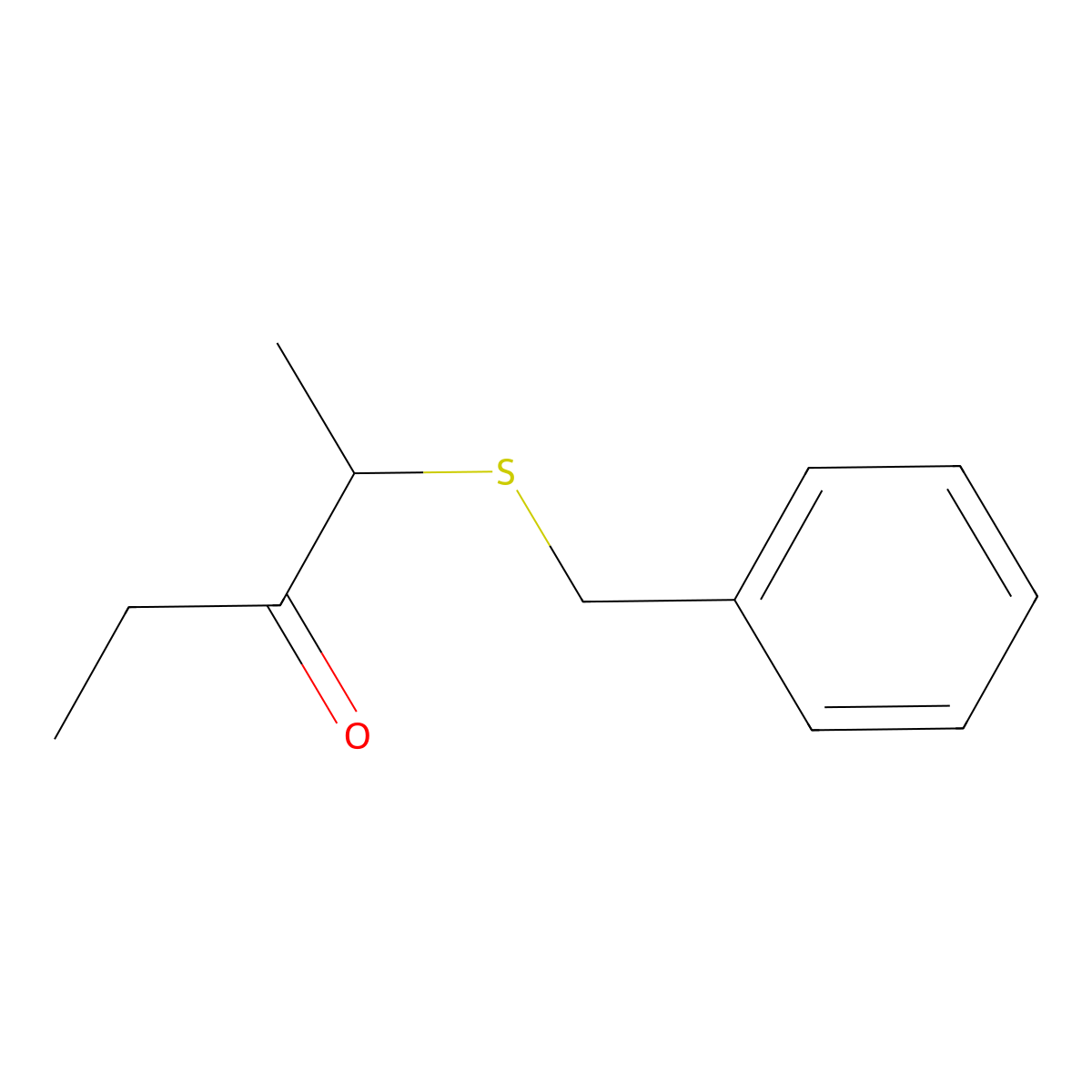 2-(Benzylsulfanyl)pentan-3-one molecular structure, CAS 117139-61-4