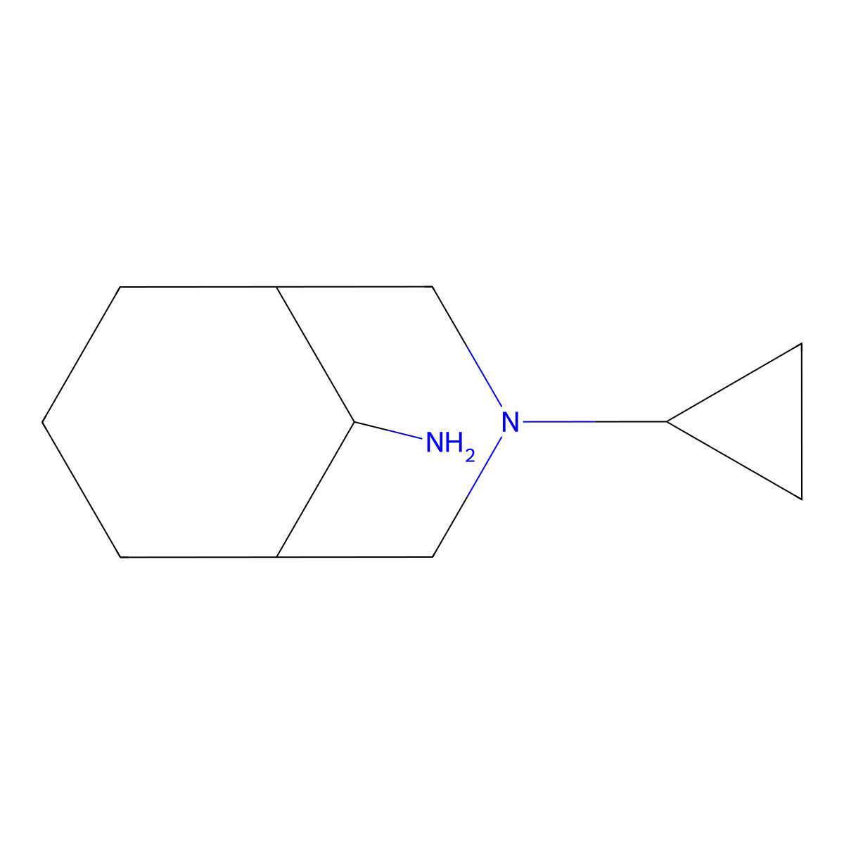 3-Cyclopropyl-3-azabicyclo[3.3.1]nonan-9-amine molecular structure, CAS 1171403-14-7