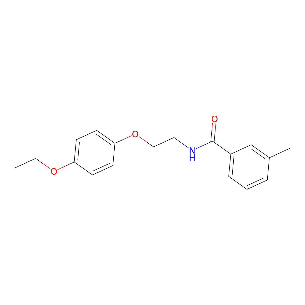N-[2-(4-ethoxyphenoxy)ethyl]-3-methylbenzamide molecular structure, CAS 1171412-05-7