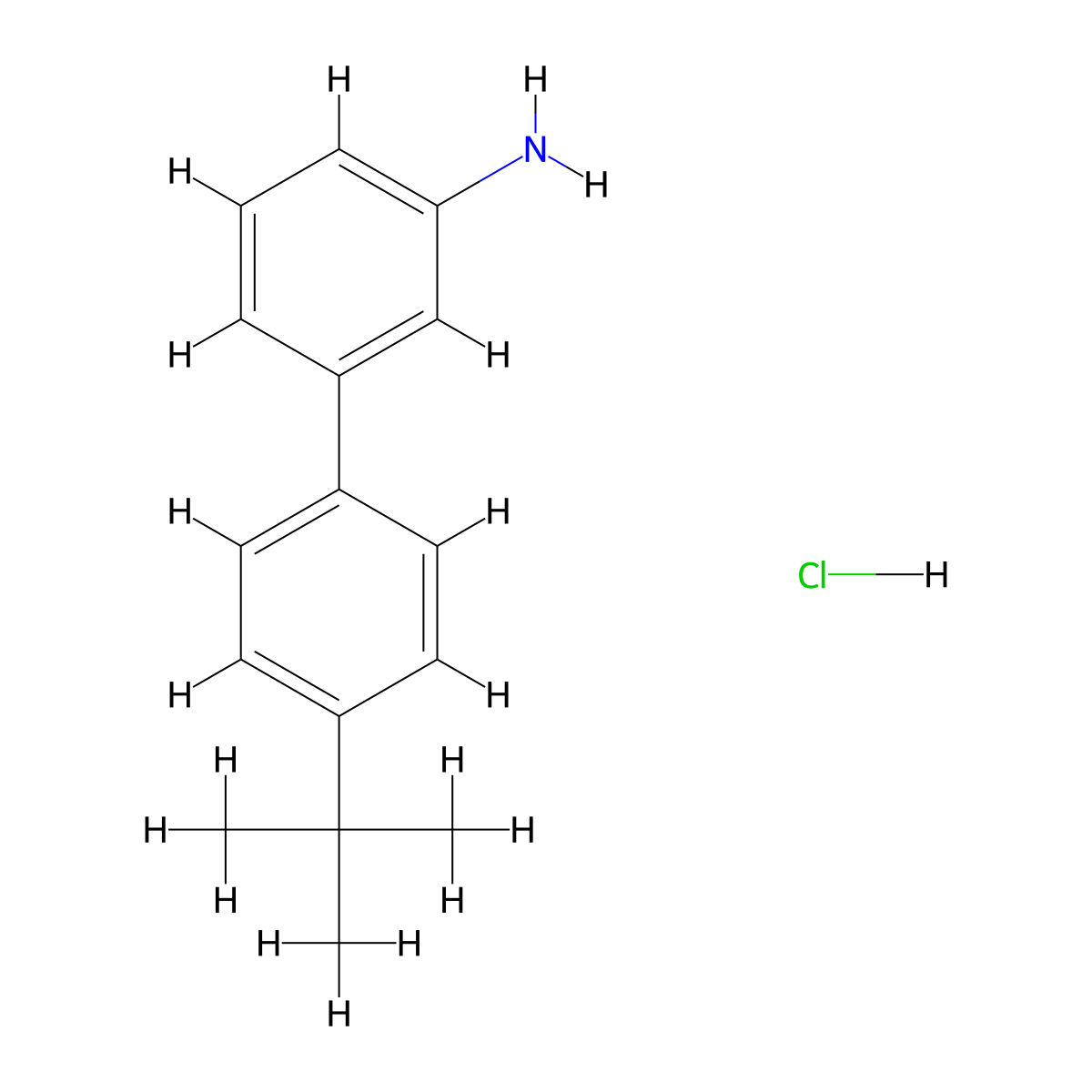 3-(4-Tert-butylphenyl)aniline hydrochloride molecular structure, CAS 1171447-32-7