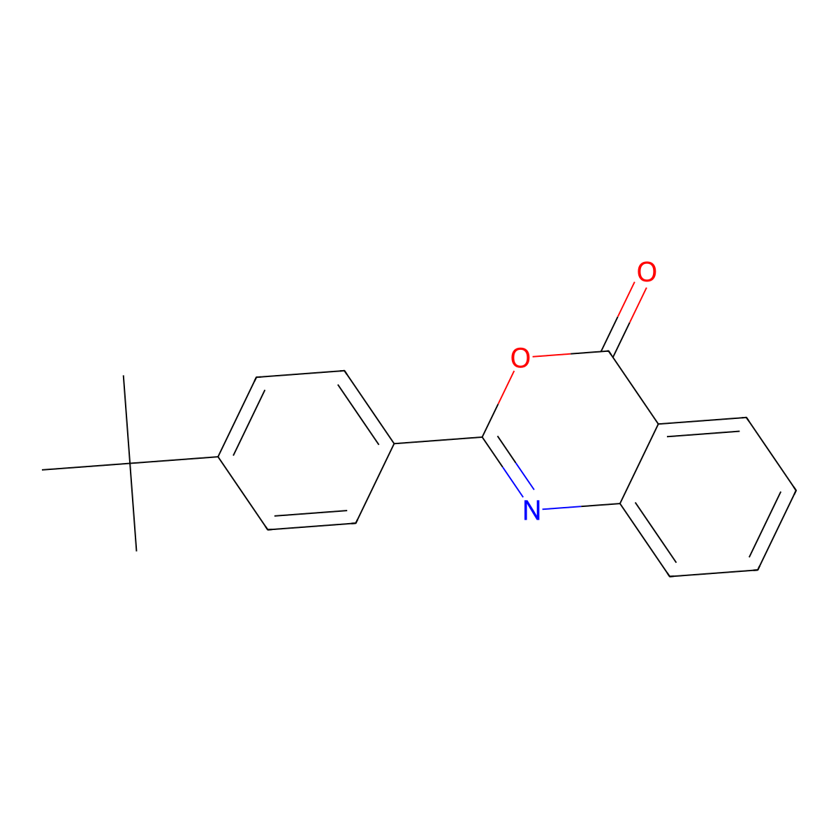 2-(4-tert-Butylphenyl)-4H-3,1-benzoxazin-4-one molecular structure, CAS 117145-55-8