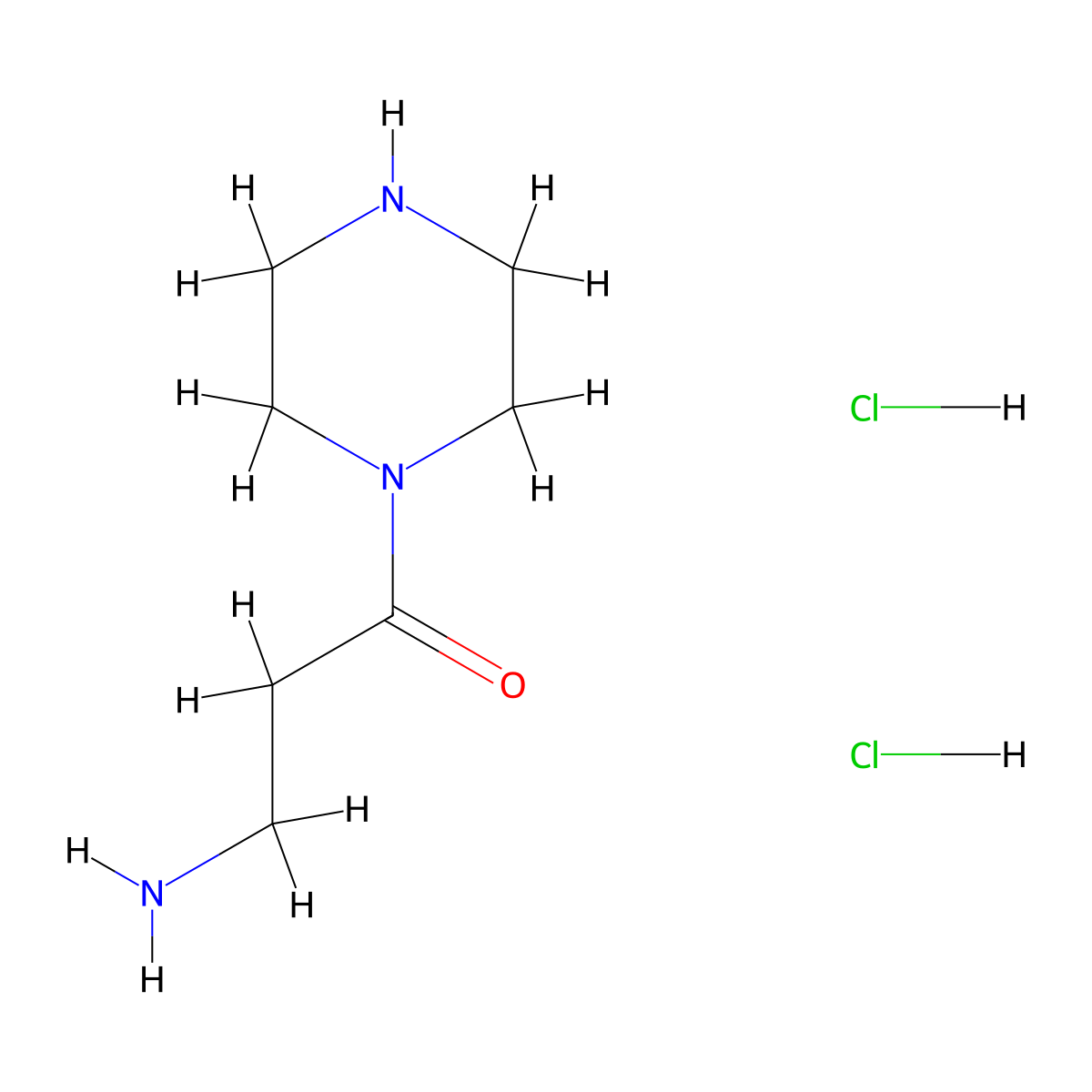3-Amino-1-(piperazin-1-yl)propan-1-one dihydrochloride molecular structure, CAS 1171462-77-3