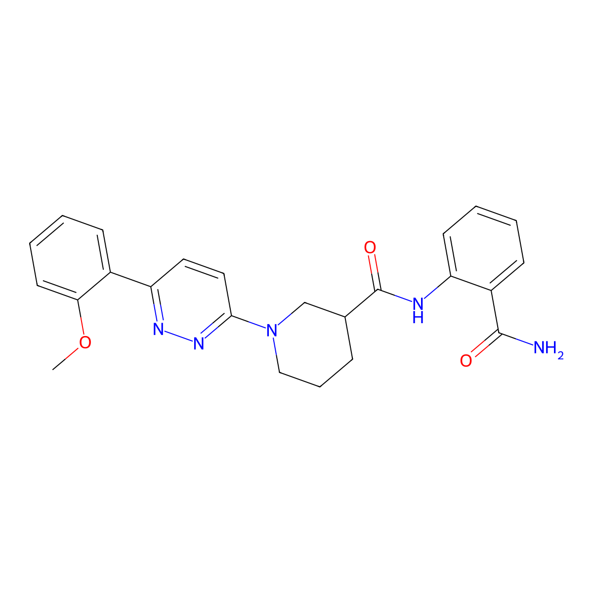 N-(2-carbamoylphenyl)-1-[6-(2-methoxyphenyl)pyridazin-3-yl]piperidine-3-carboxamide molecular structure, CAS 1171469-95-6