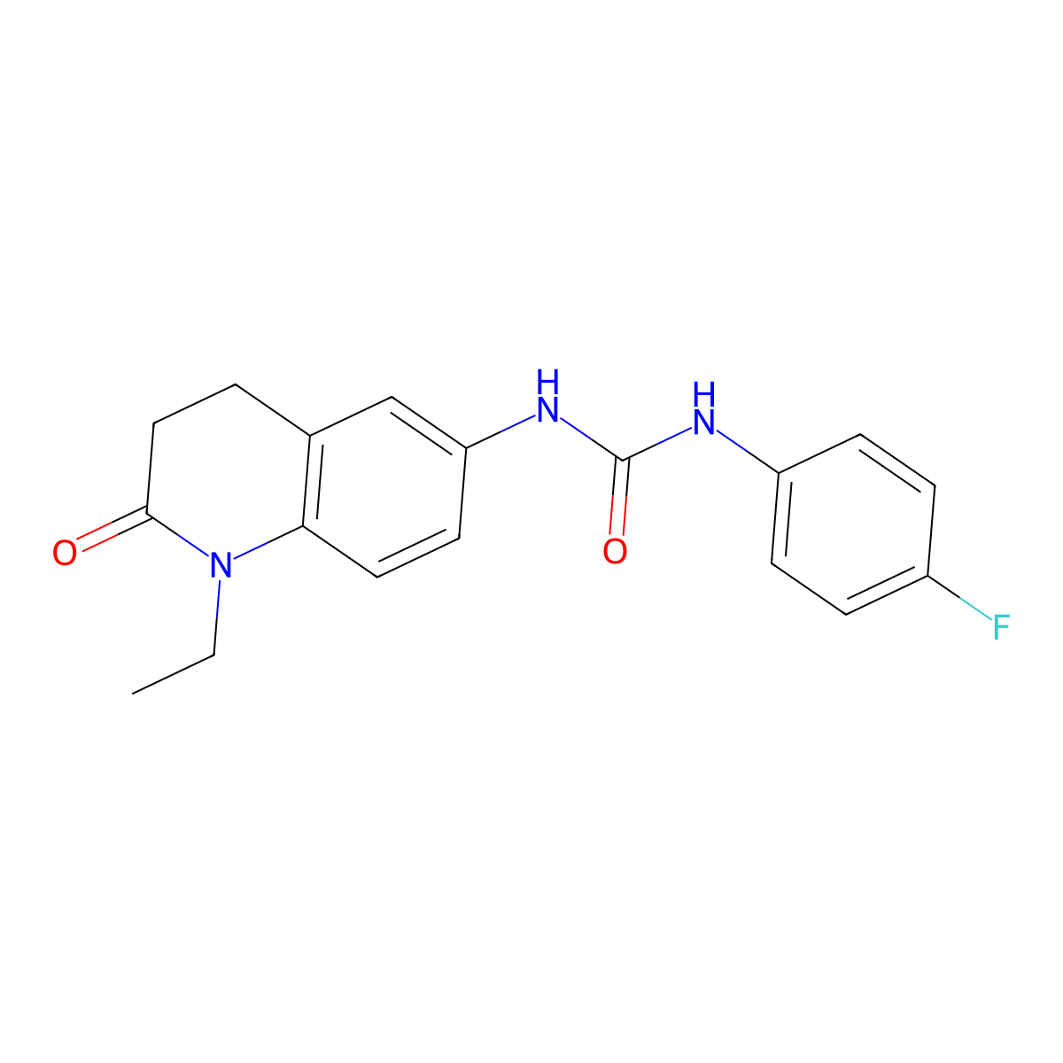 1-(1-Ethyl-2-oxo-1,2,3,4-tetrahydroquinolin-6-yl)-3-(4-fluorophenyl)urea molecular structure, CAS 1171475-18-5