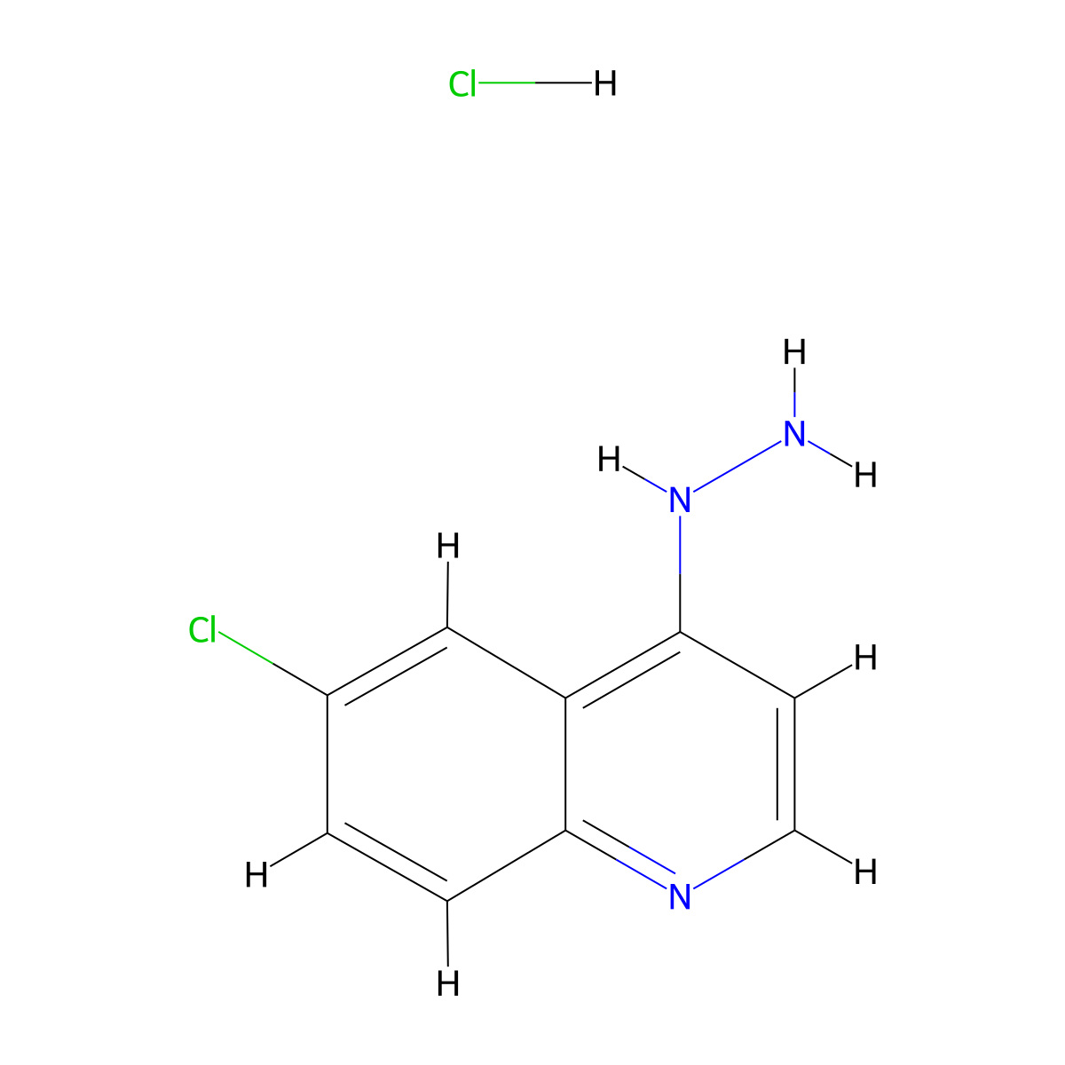 6-Chloro-4-hydrazinoquinoline hydrochloride molecular structure, CAS 1171478-51-5