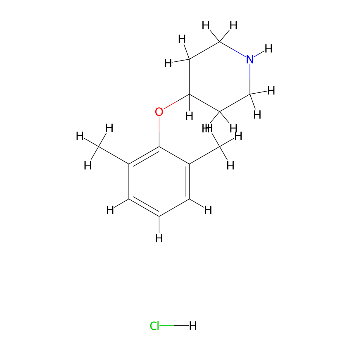4-(2,6-Dimethylphenoxy)piperidine hydrochloride molecular structure, CAS 1171478-88-8