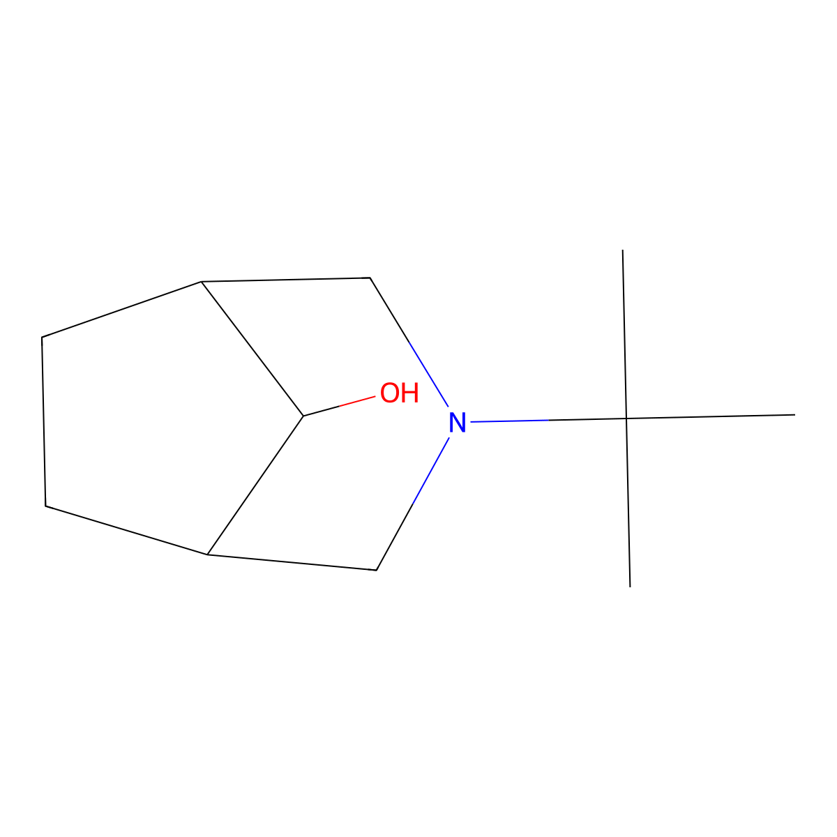 3-Tert-butyl-3-azabicyclo[3.2.1]octan-8-ol molecular structure, CAS 1171483-76-3
