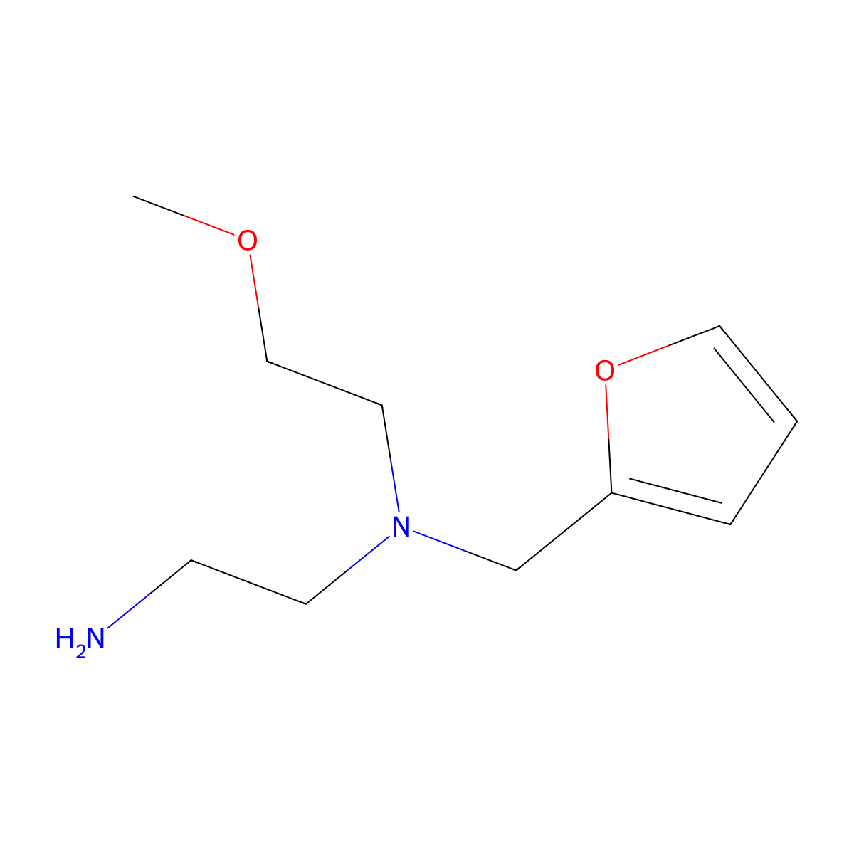 N-(2-Furylmethyl)-N-(2-methoxyethyl)ethane-1,2-diamine molecular structure, CAS 1171495-43-4
