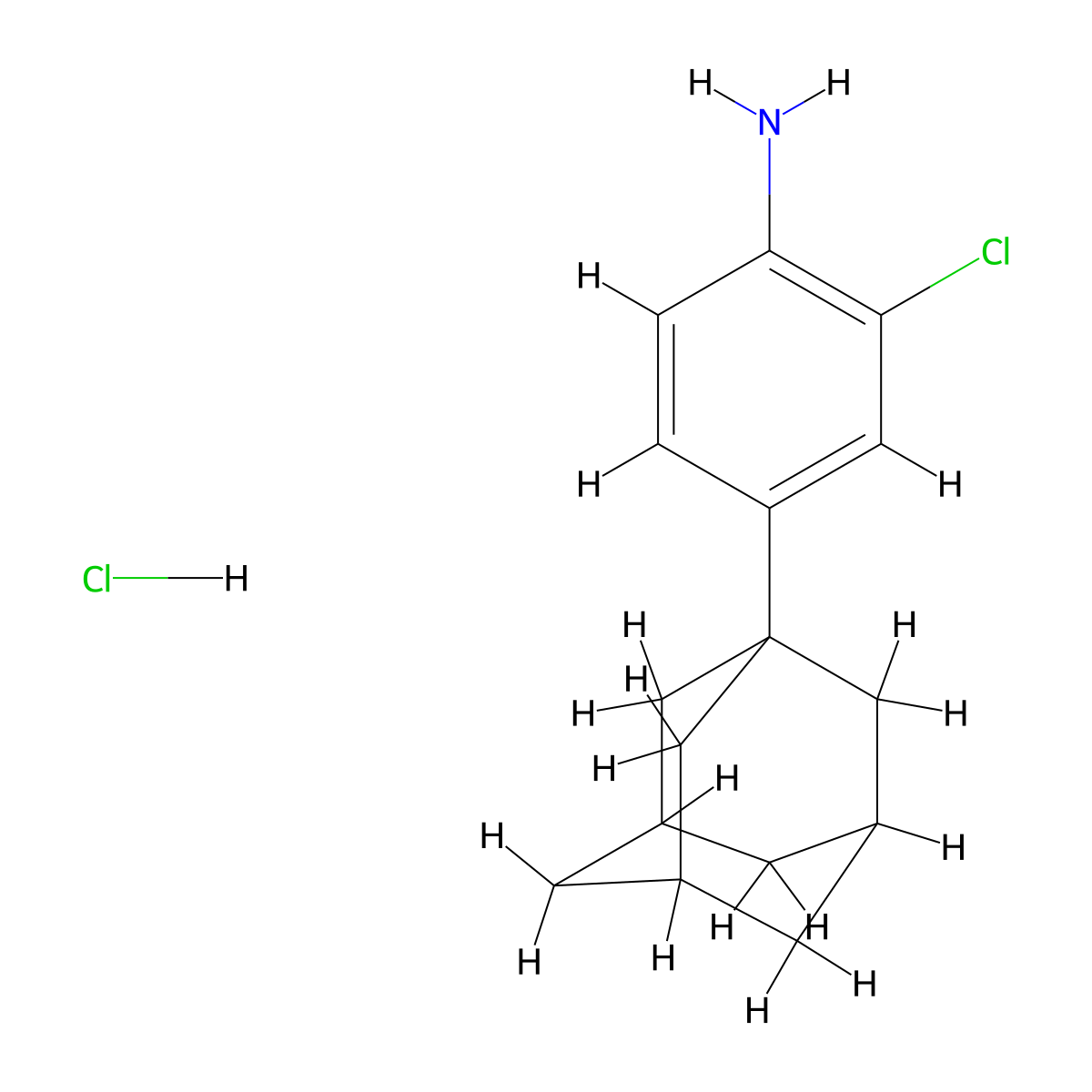 4-(Adamantan-1-yl)-2-chloroaniline hydrochloride molecular structure, CAS 1171506-69-6