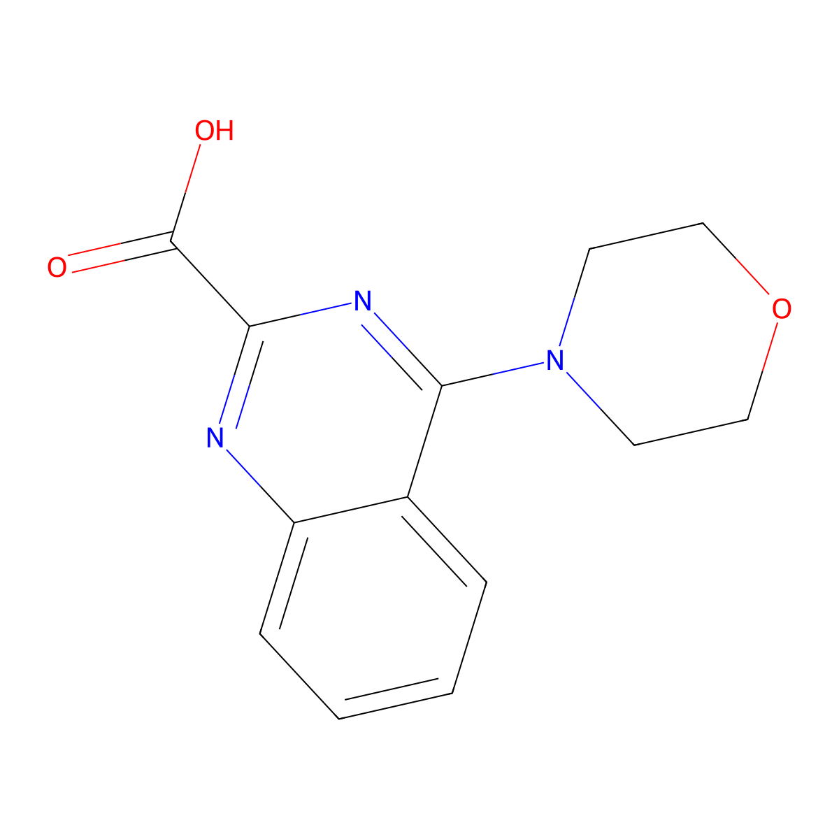 4-Morpholin-4-ylquinazoline-2-carboxylic acid molecular structure, CAS 1171525-68-0