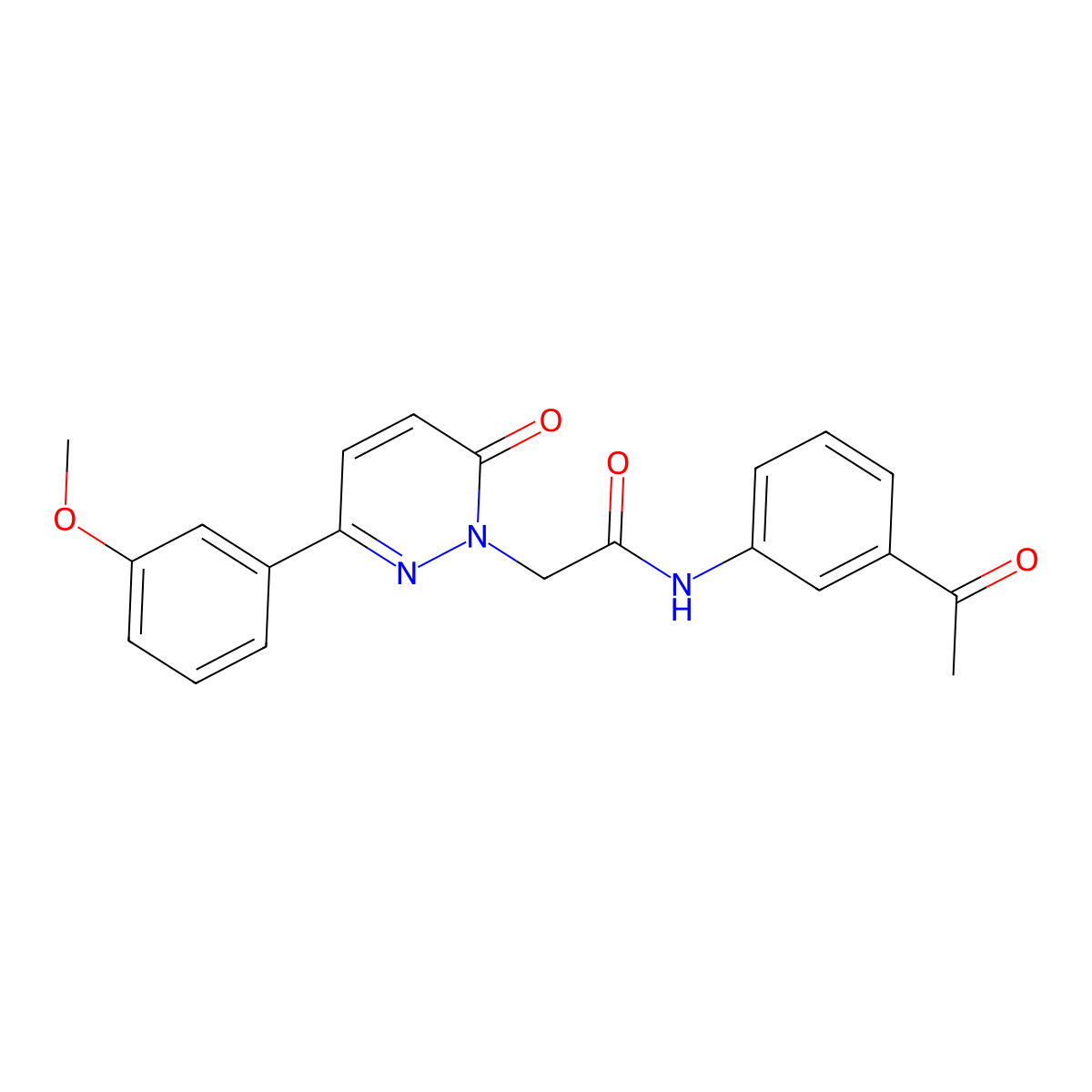 N-(3-acetylphenyl)-2-(3-(3-methoxyphenyl)-6-oxopyridazin-1(6H)-yl)acetamide molecular structure, CAS 1171535-26-4