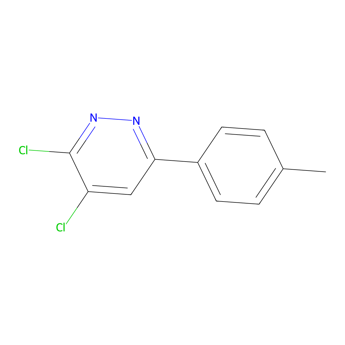 3,4-Dichloro-6-(4-methylphenyl)pyridazine molecular structure, CAS 1171545-90-6