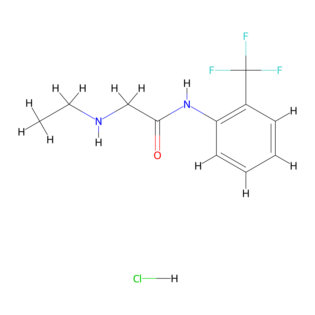 2-(ethylamino)-N-[2-(trifluoromethyl)phenyl]acetamide hydrochloride molecular structure, CAS 1171556-25-4