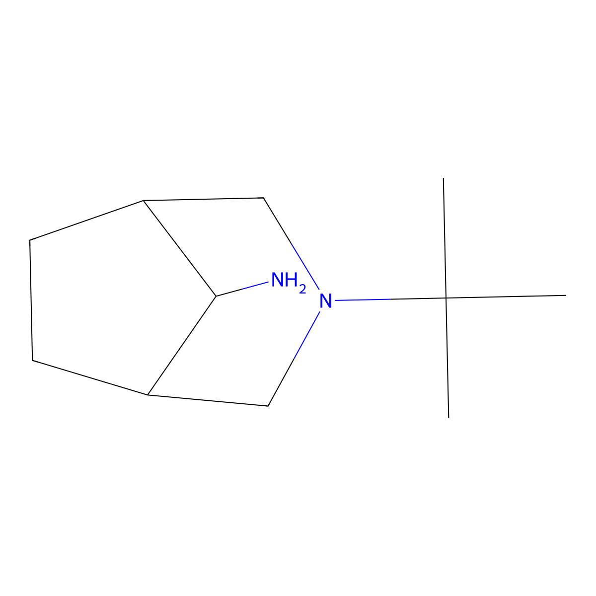 3-Tert-butyl-3-azabicyclo[3.2.1]octan-8-amine molecular structure, CAS 1171560-61-4