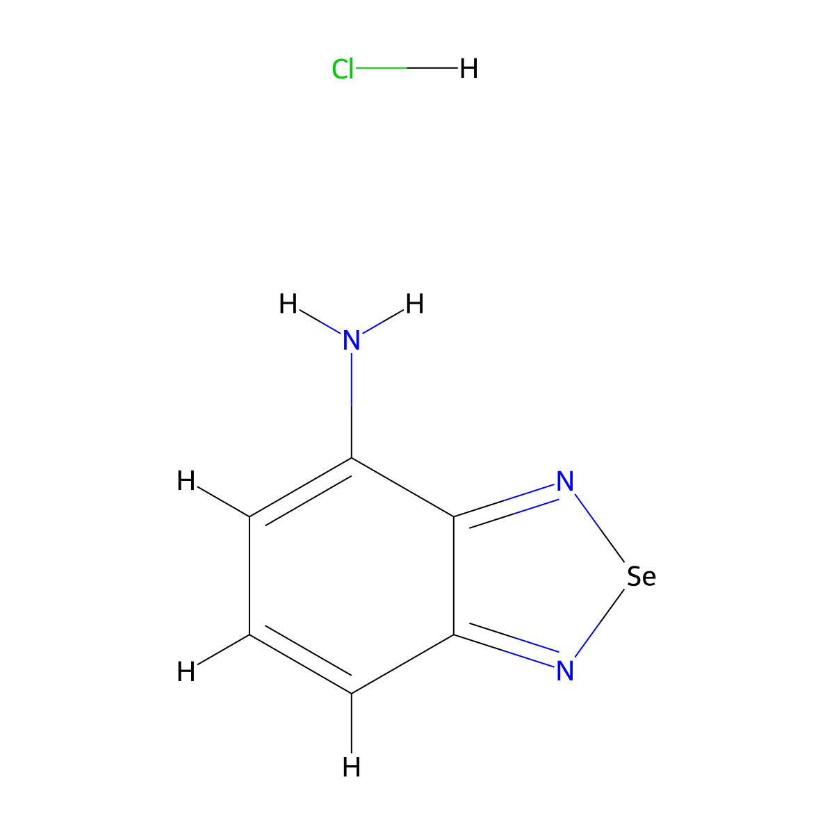 4-Amino-2,1,3-benzoselenadiazol hydrochloride molecular structure, CAS 1171578-01-0