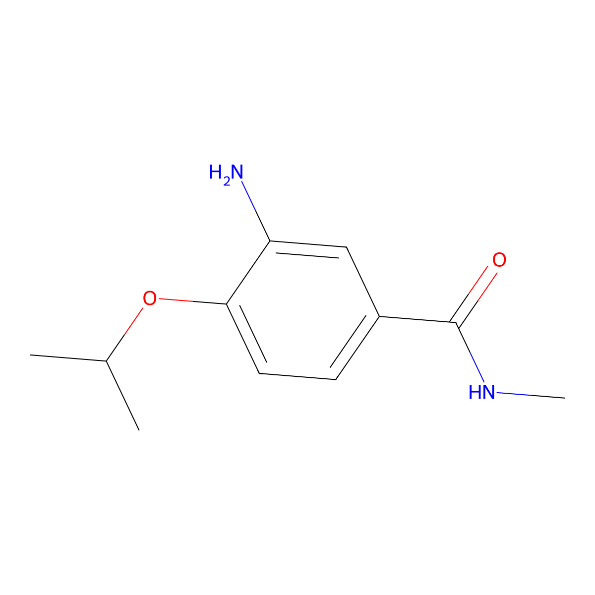 3-amino-4-isopropoxy-N-methylbenzamide molecular structure, CAS 1171588-57-0