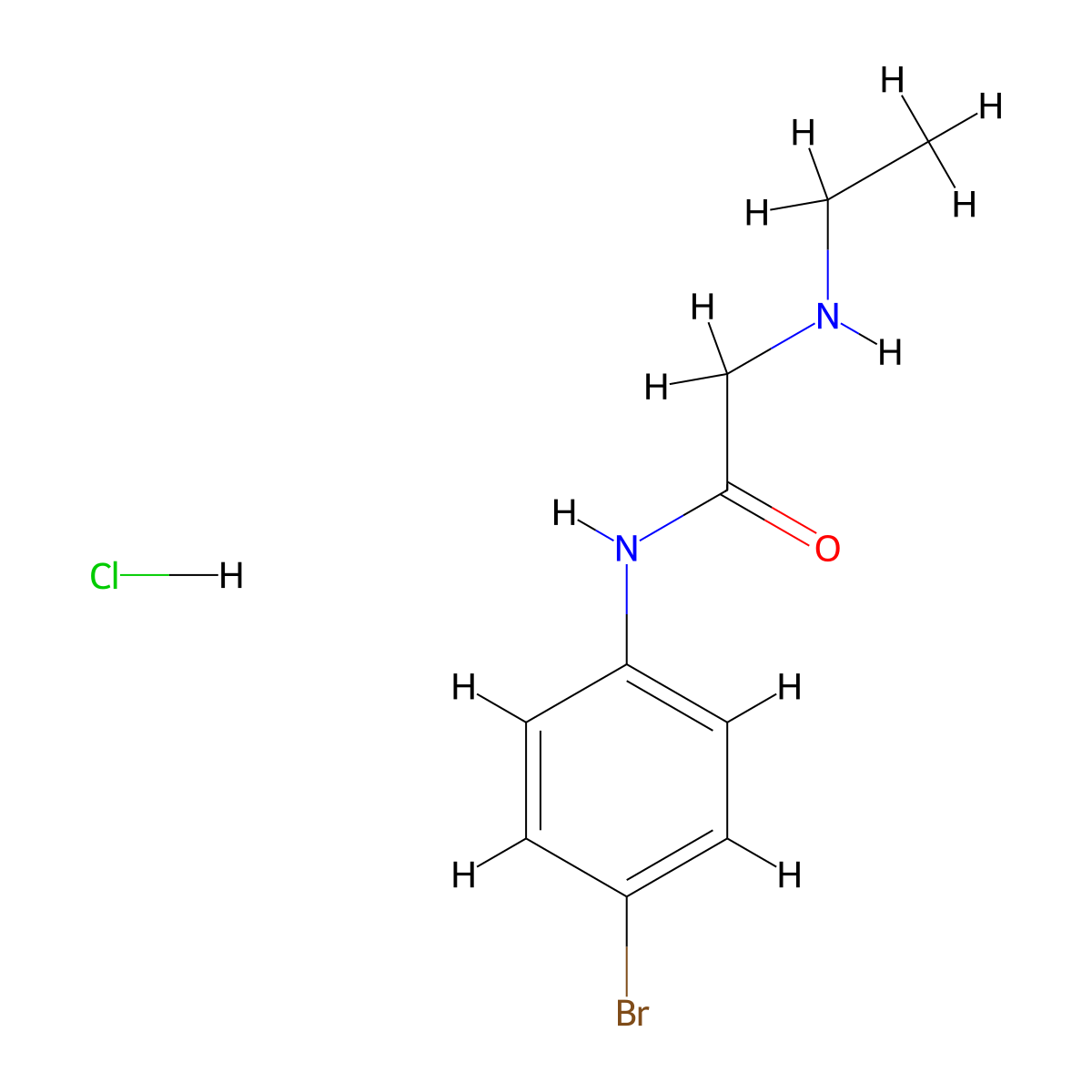 N-(4-bromophenyl)-2-(ethylamino)acetamide hydrochloride molecular structure, CAS 1171588-97-8