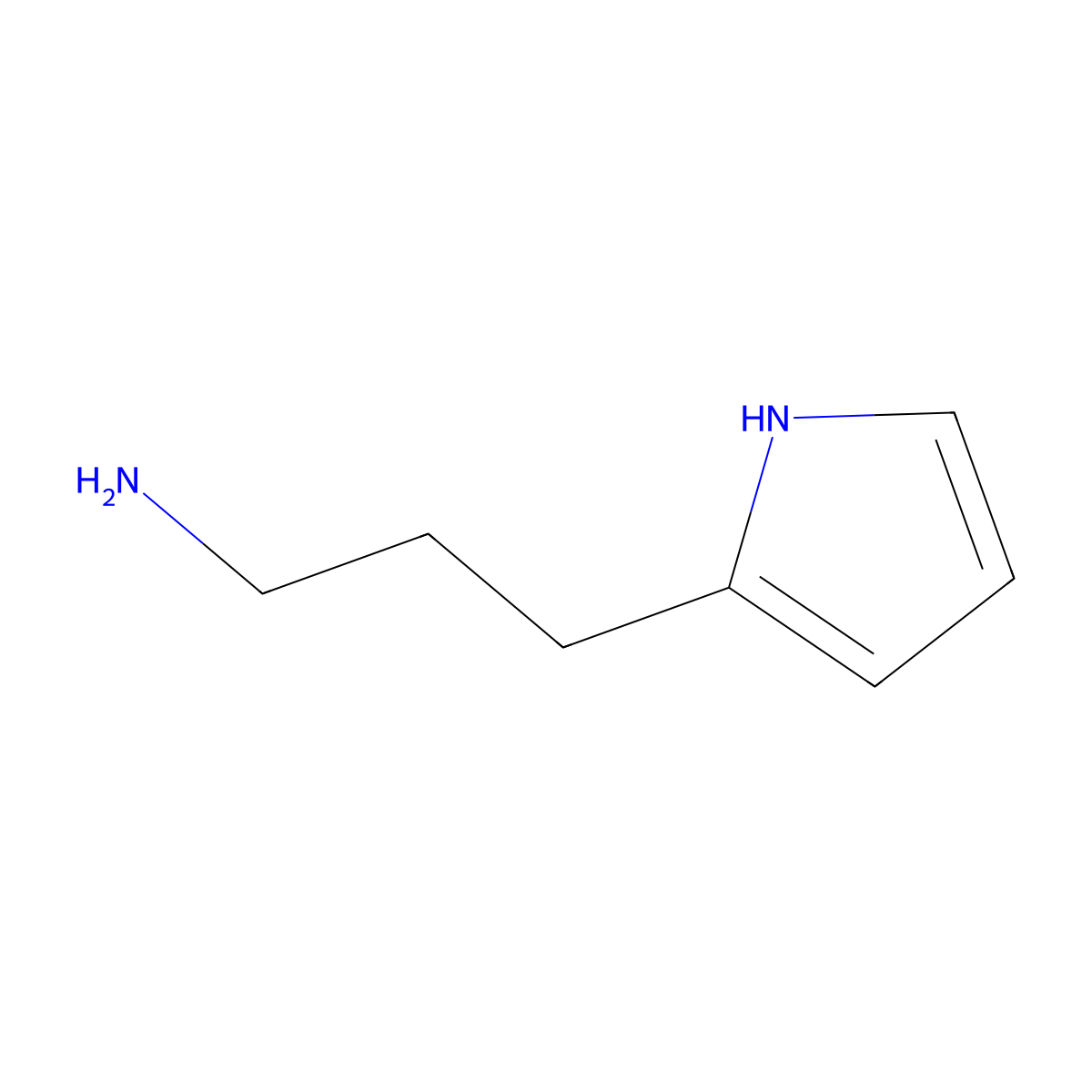 3-(1H-pyrrol-2-yl)propan-1-amine molecular structure, CAS 117160-34-6
