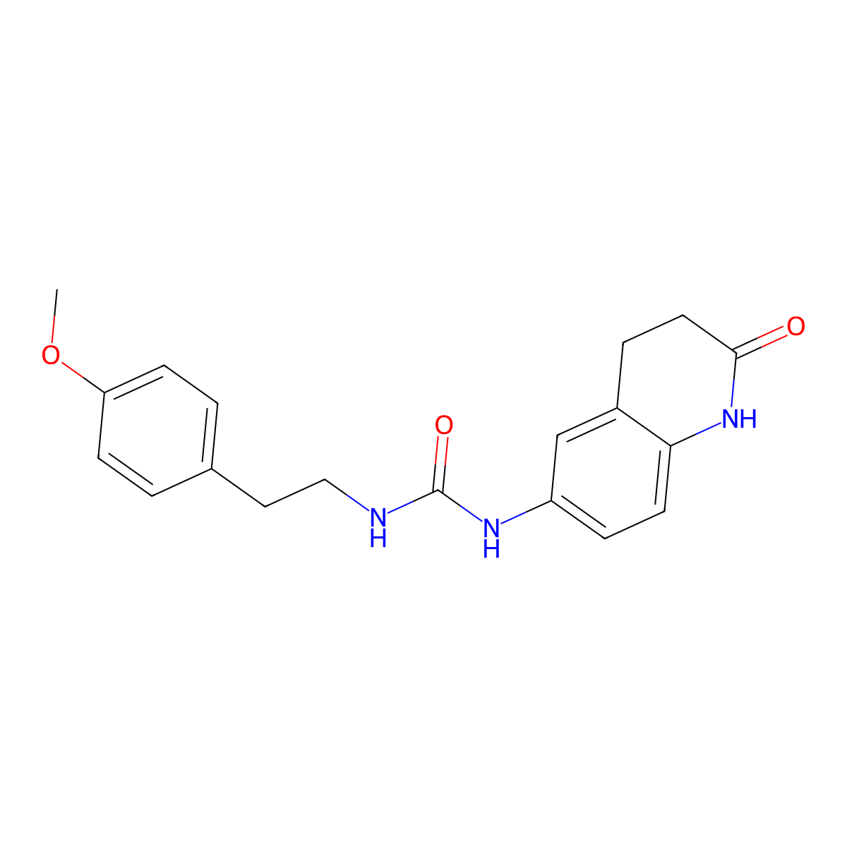 1-(4-Methoxyphenethyl)-3-(2-oxo-1,2,3,4-tetrahydroquinolin-6-yl)urea molecular structure, CAS 1171602-33-7