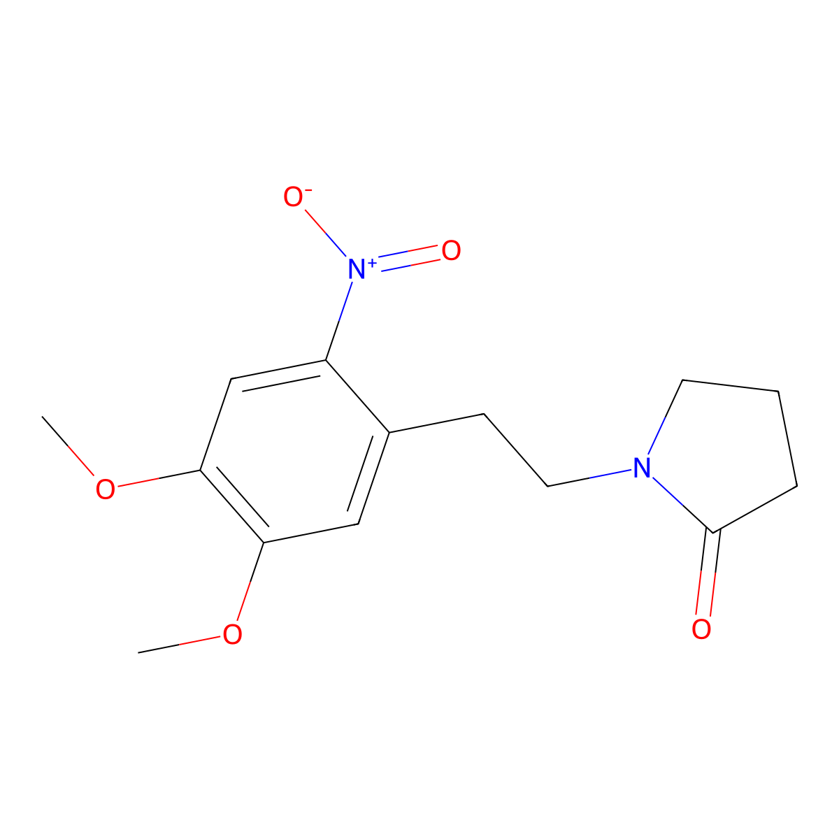 1-[2-(4,5-Dimethoxy-2-nitrophenyl)ethyl]pyrrolidin-2-one molecular structure, CAS 1171604-89-9