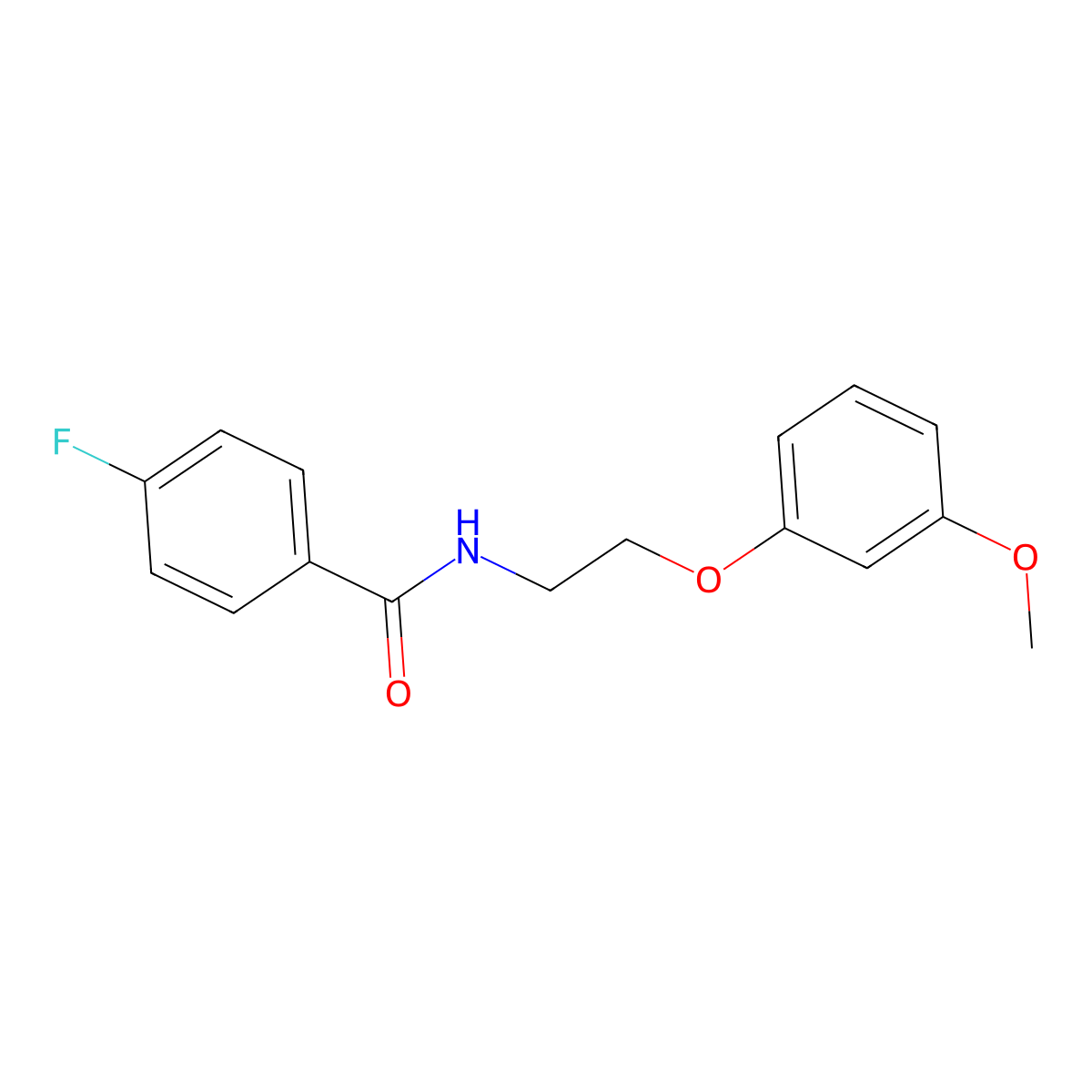 4-fluoro-N-[2-(3-methoxyphenoxy)ethyl]benzamide molecular structure, CAS 1171616-36-6