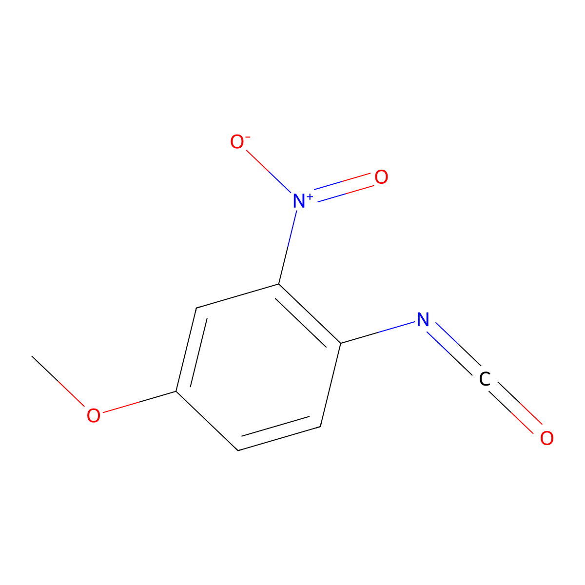 4-Methoxy-2-nitrophenyl isocyanate molecular structure, CAS 117162-85-3