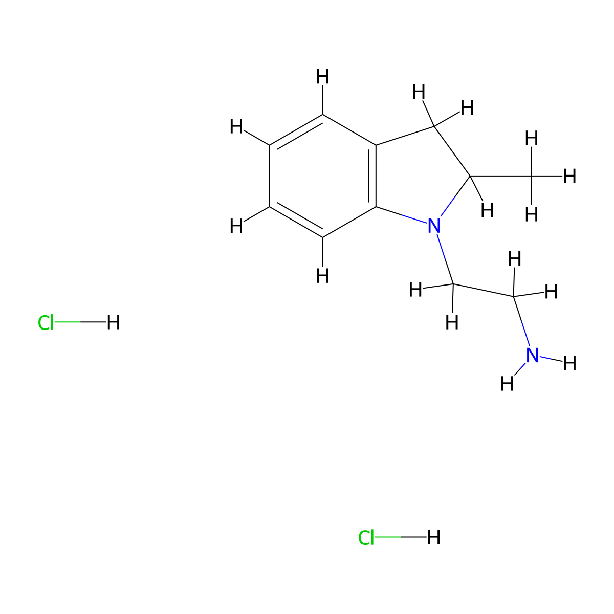 2-(2-methyl-2,3-dihydro-1H-indol-1-yl)ethanamine dihydrochloride molecular structure, CAS 1171622-85-7