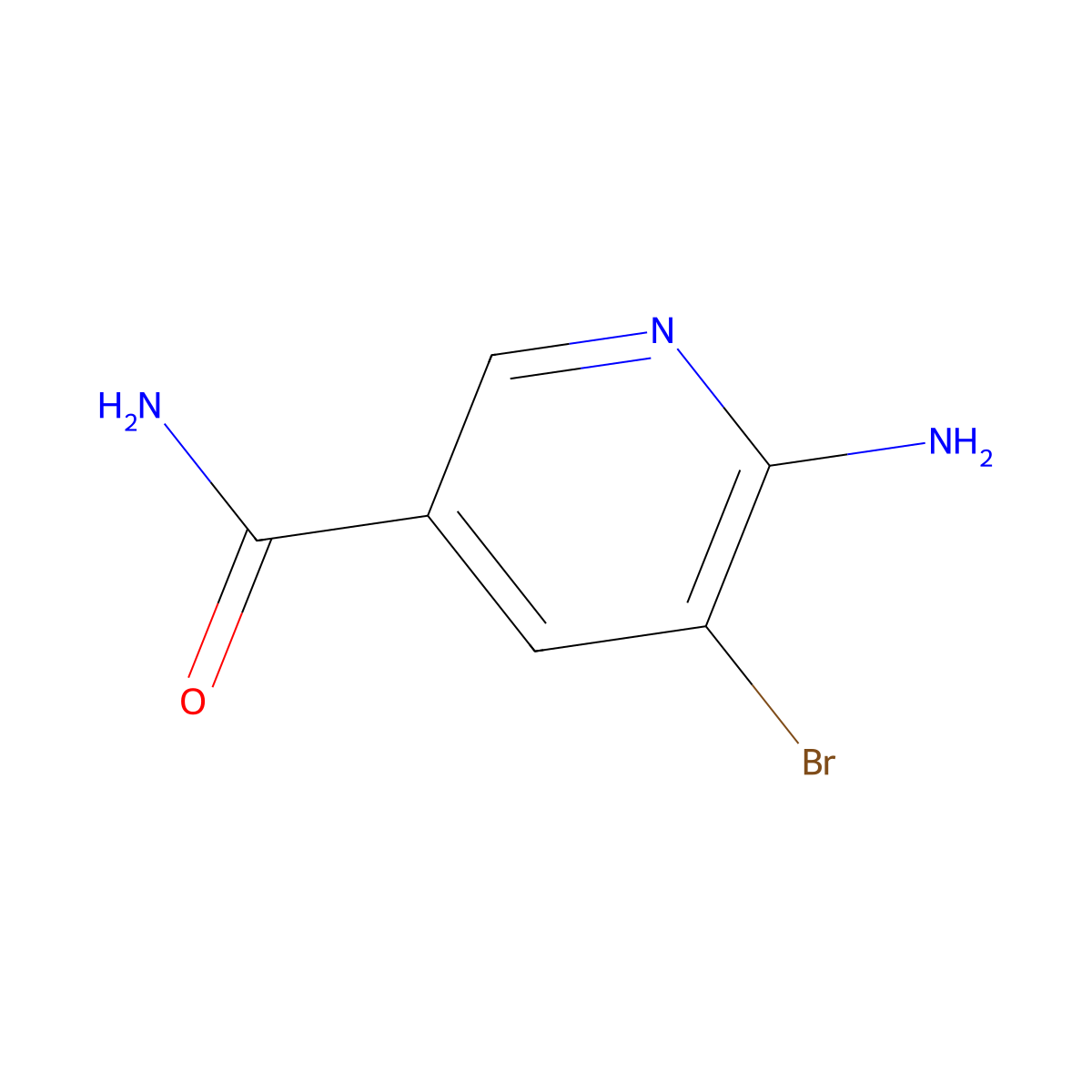 6-Amino-5-bromonicotinamide molecular structure, CAS 1171622-87-9