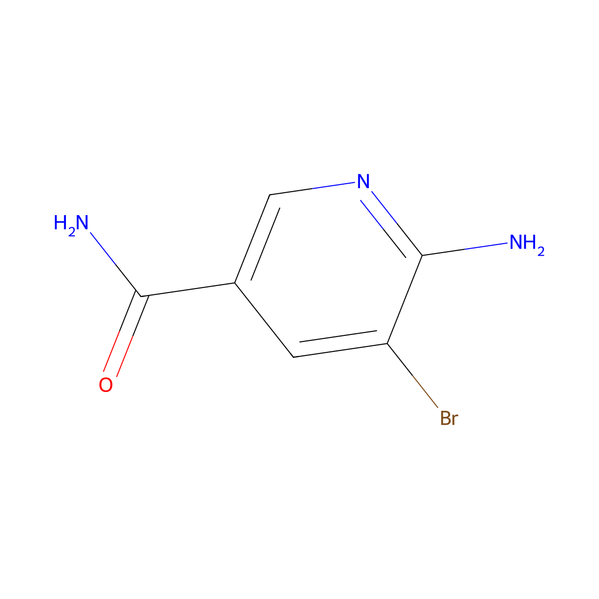 6-Amino-5-bromonicotinamide molecular structure, CAS 1171622-87-9