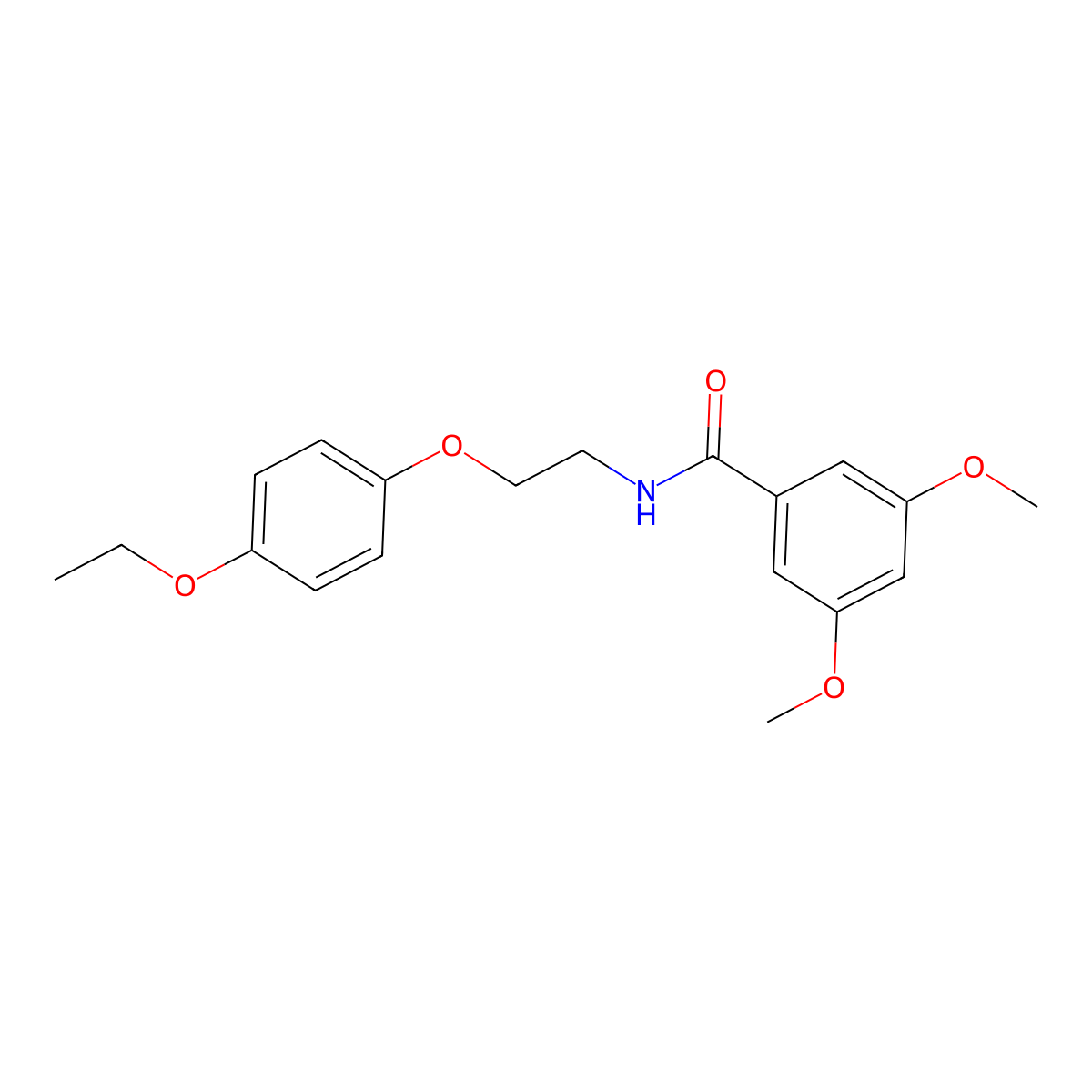 N-[2-(4-ethoxyphenoxy)ethyl]-3,5-dimethoxybenzamide molecular structure, CAS 1171634-52-8