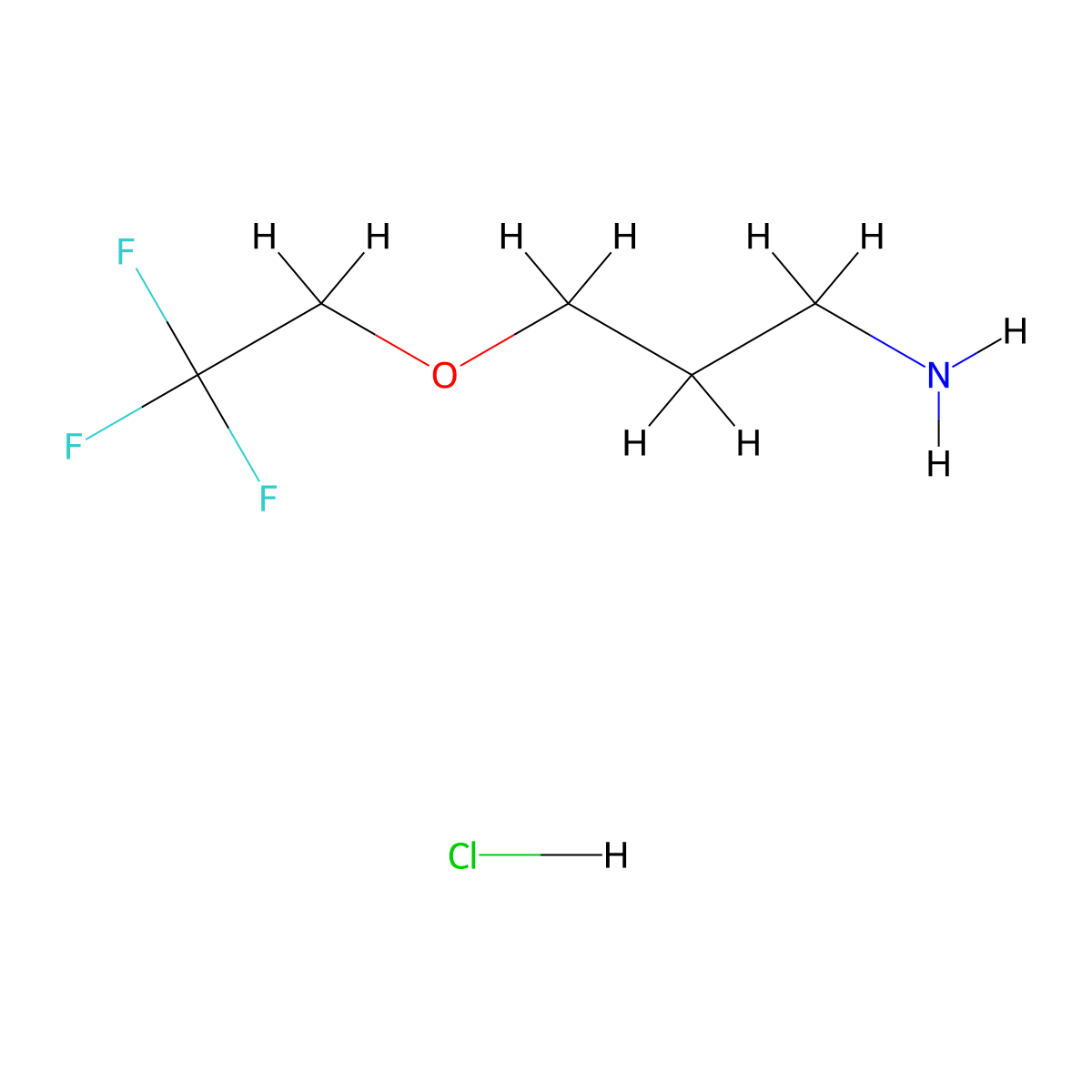 3-(2,2,2-Trifluoroethoxy)propan-1-amine hydrochloride molecular structure, CAS 1171639-58-9