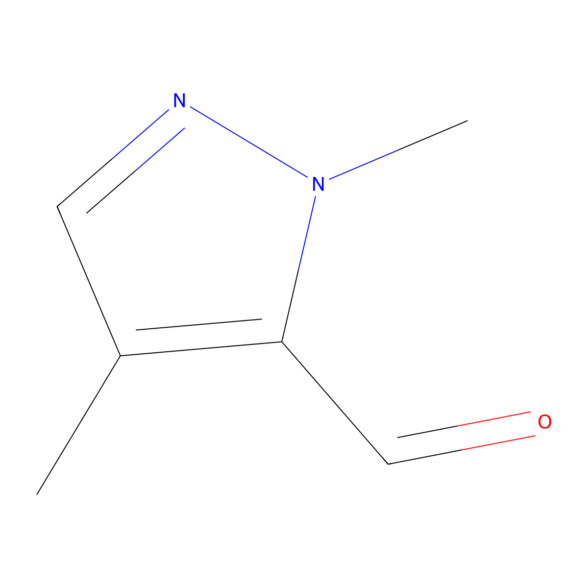 1,4-dimethyl-1H-pyrazole-5-carbaldehyde molecular structure, CAS 1171645-70-7