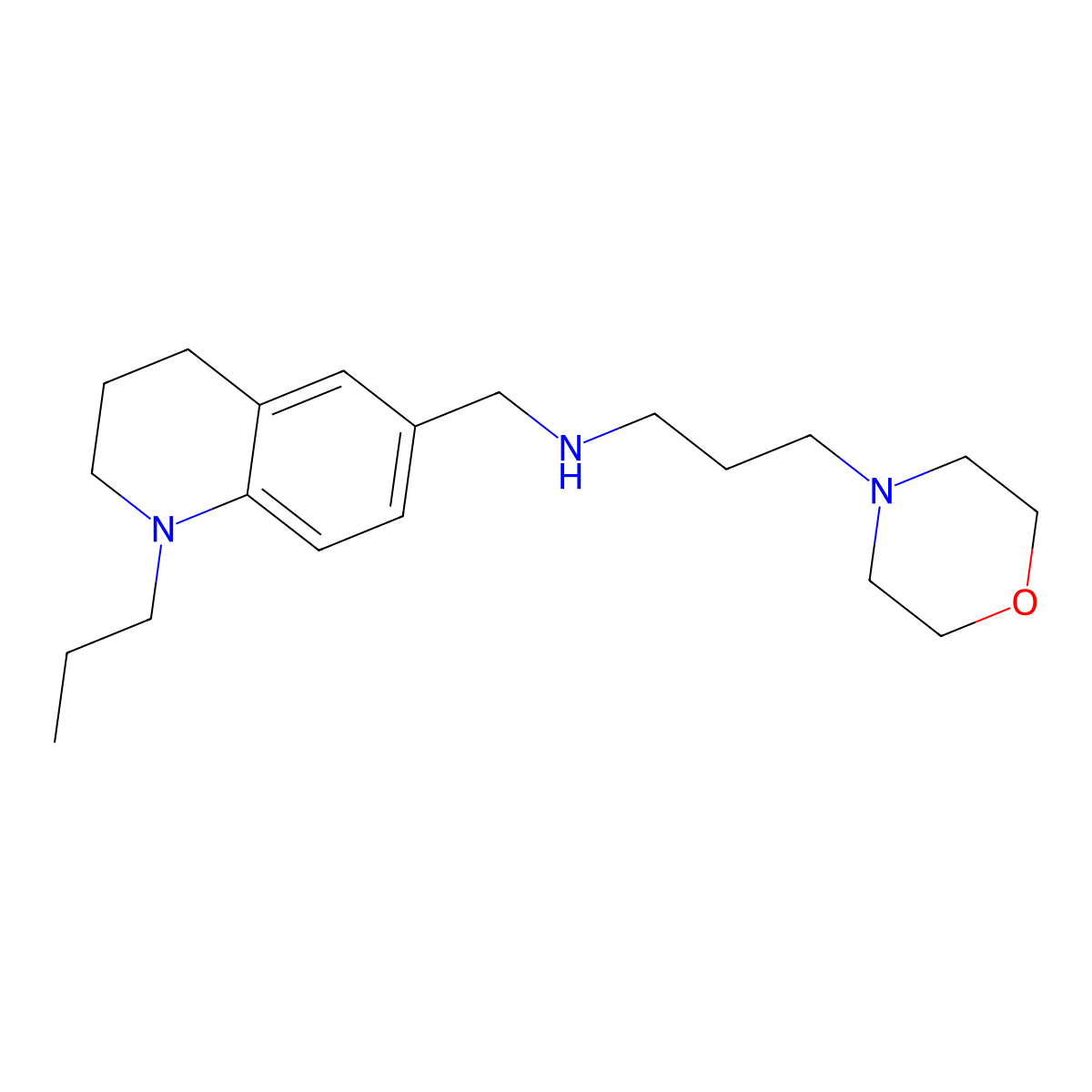 (3-Morpholin-4-ylpropyl)[(1-propyl-1,2,3,4-tetrahydroquinolin-6-yl)methyl]amine molecular structure, CAS 1171660-53-9