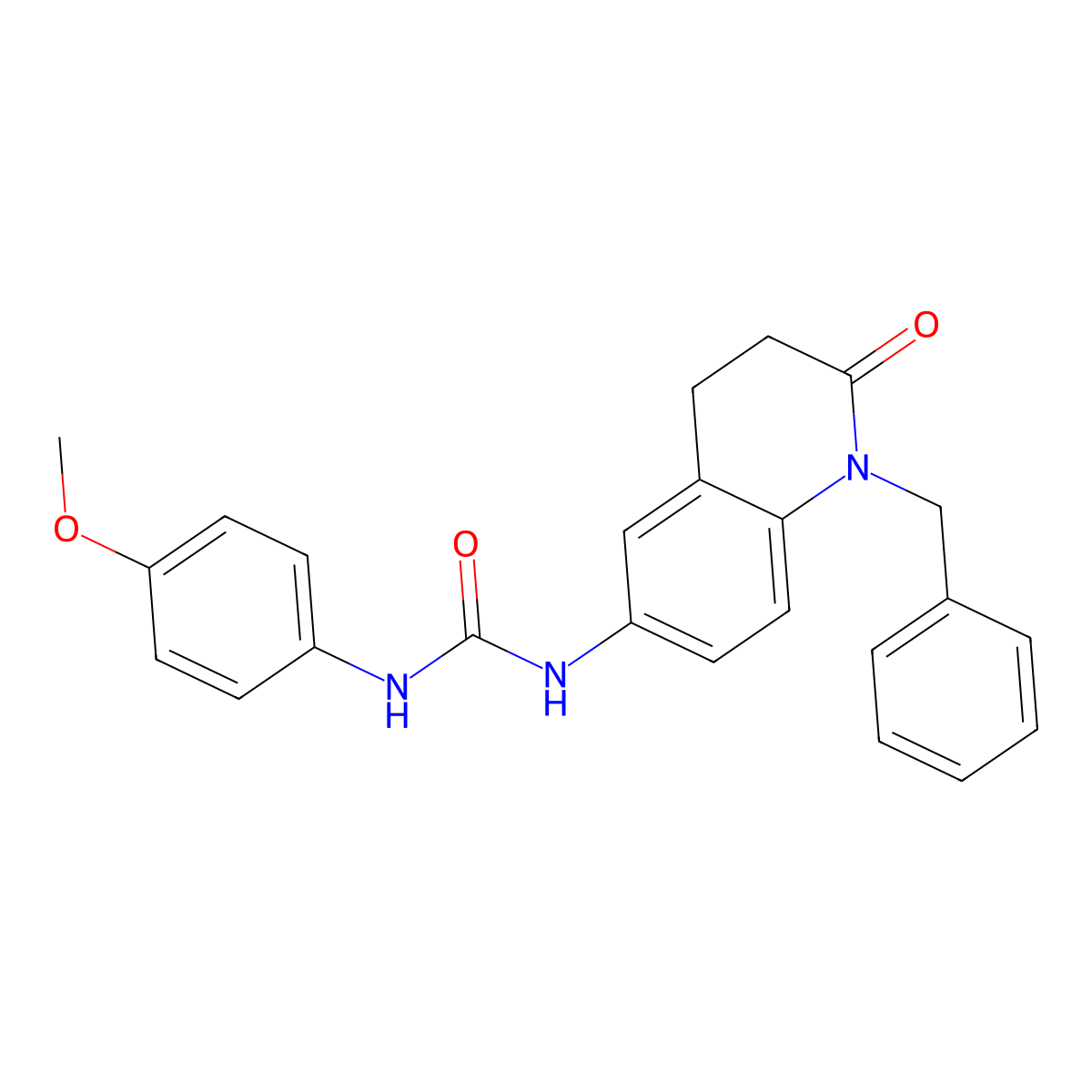 1-(1-Benzyl-2-oxo-1,2,3,4-tetrahydroquinolin-6-yl)-3-(4-methoxyphenyl)urea molecular structure, CAS 1171691-98-7