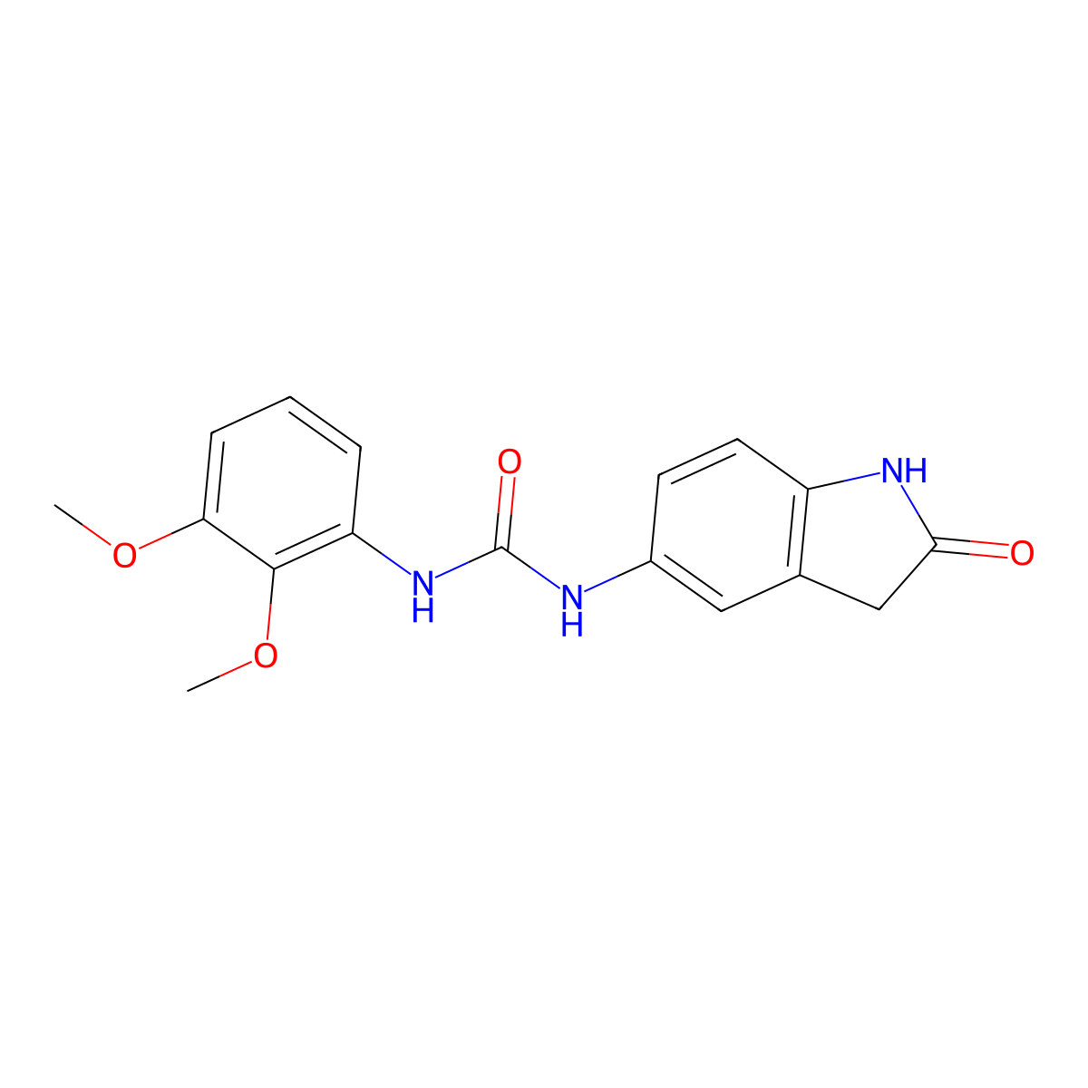 1-(2,3-Dimethoxyphenyl)-3-(2-oxoindolin-5-yl)urea molecular structure, CAS 1171718-44-7
