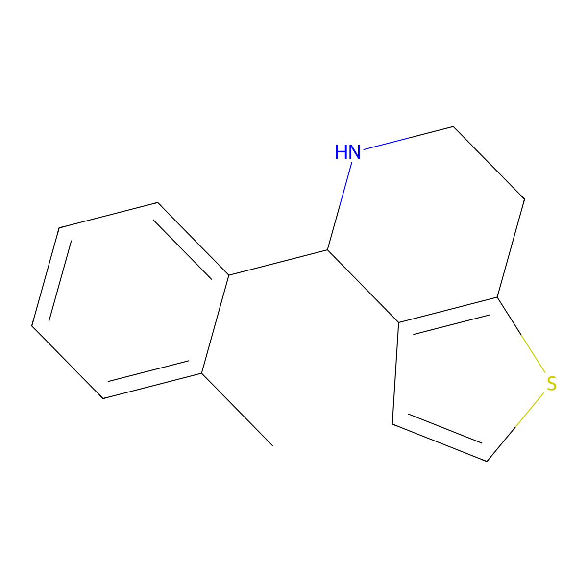 4-(2-Methylphenyl)-4H,5H,6H,7H-thieno[3,2-c]pyridine molecular structure, CAS 1171728-79-2