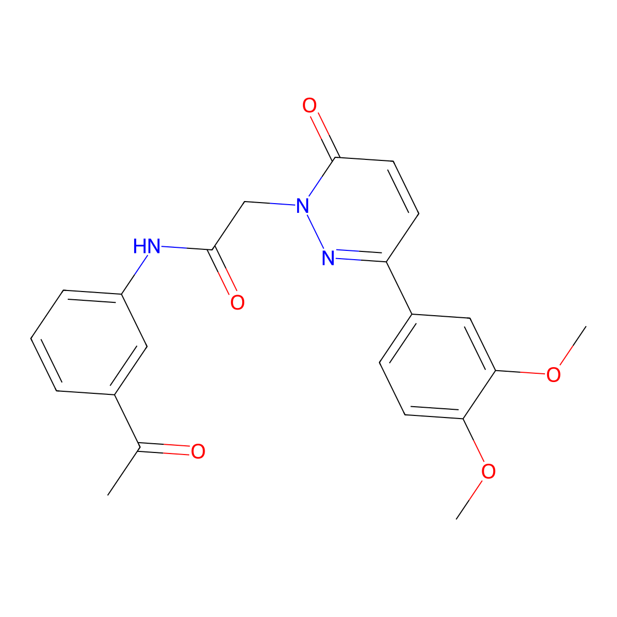 N-(3-acetylphenyl)-2-(3-(3,4-dimethoxyphenyl)-6-oxopyridazin-1(6H)-yl)acetamide molecular structure, CAS 1171732-97-0