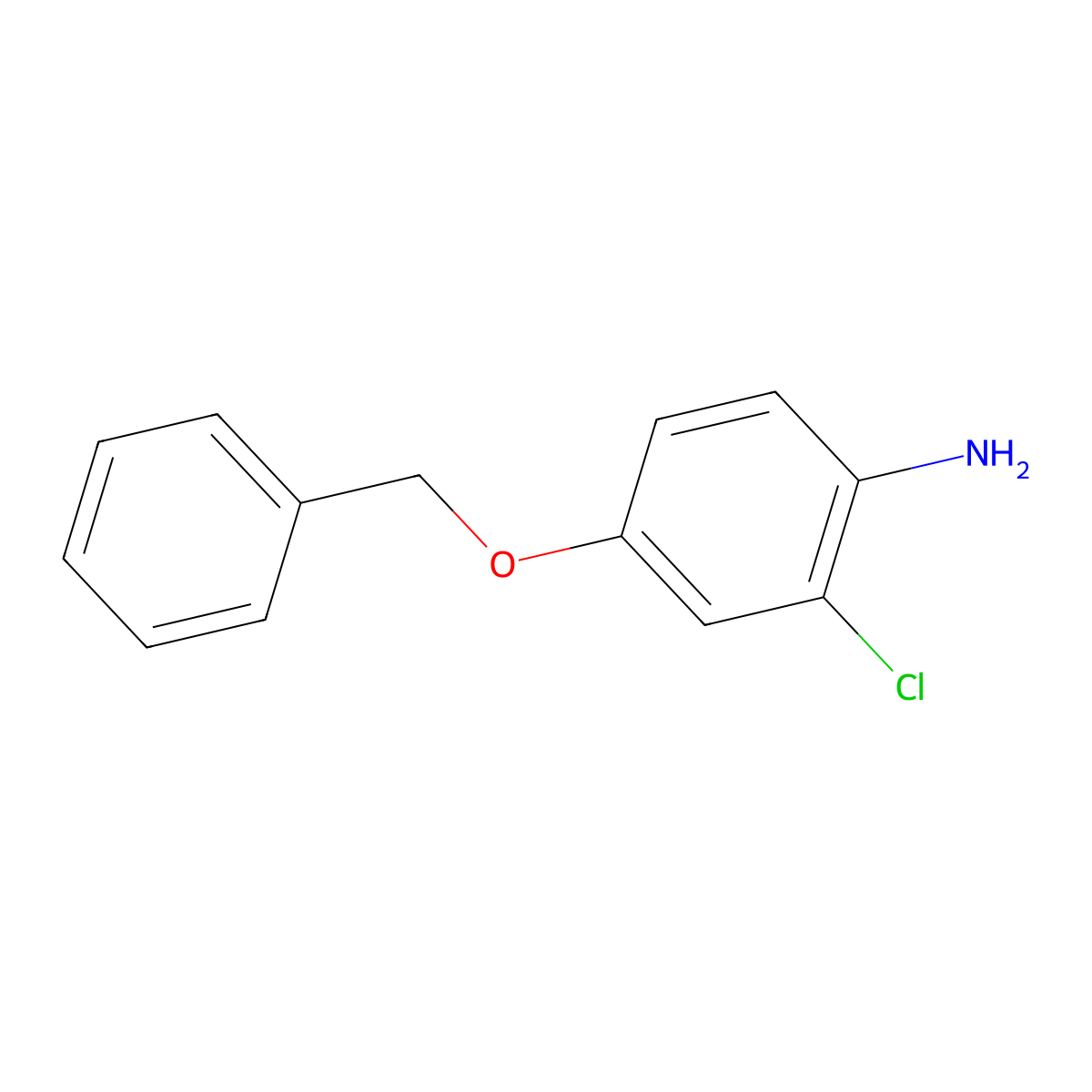 4-(Benzyloxy)-2-chloroaniline molecular structure, CAS 117174-69-3