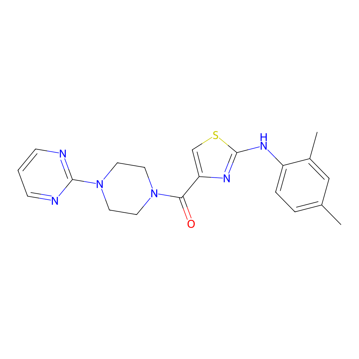 (2-((2,4-Dimethylphenyl)amino)thiazol-4-yl)(4-(pyrimidin-2-yl)piperazin-1-yl)methanone molecular structure, CAS 1171767-35-3