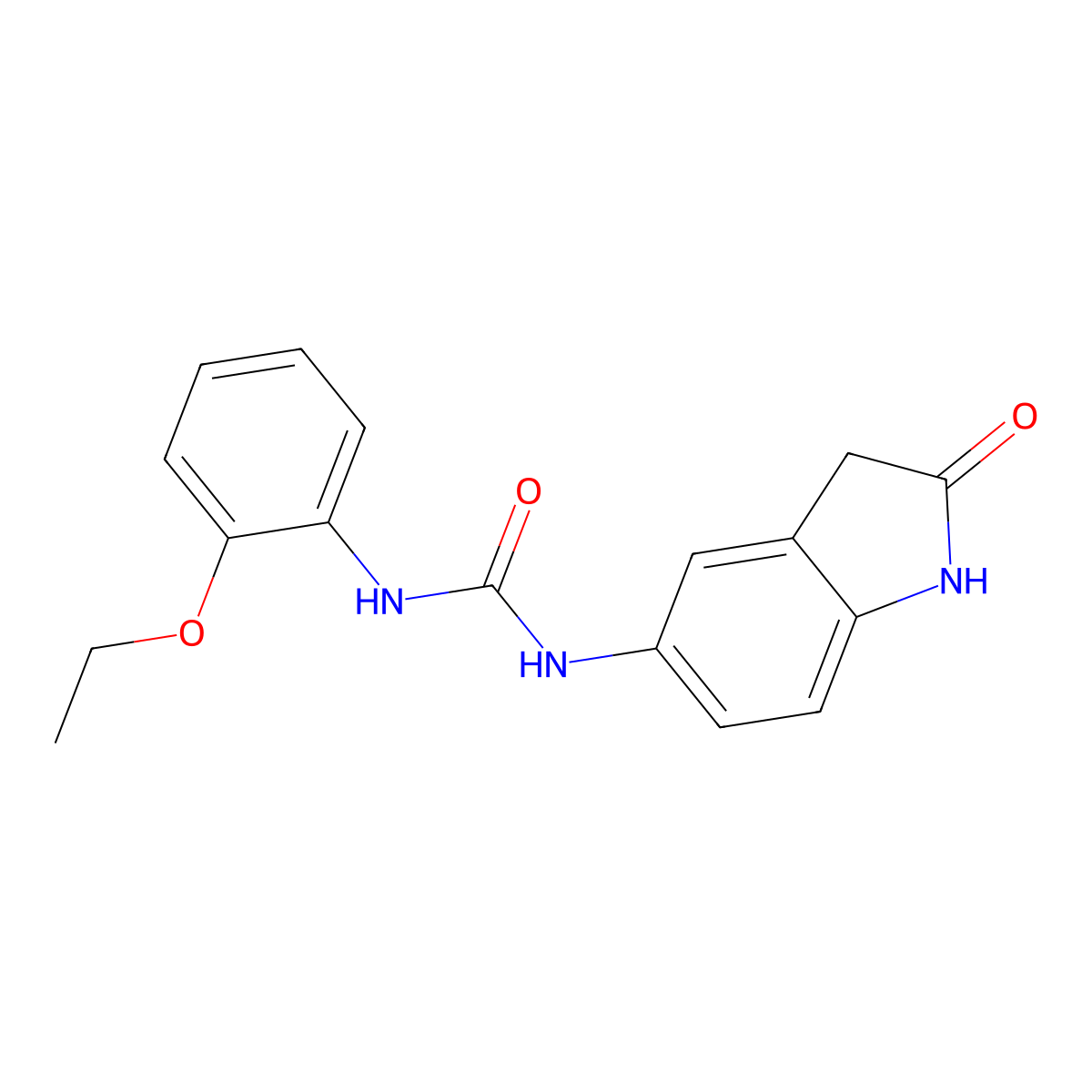 1-(2-Ethoxyphenyl)-3-(2-oxoindolin-5-yl)urea molecular structure, CAS 1171767-73-9