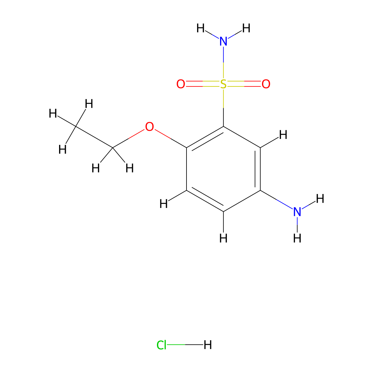 5-Amino-2-ethoxybenzene-1-sulfonamide hydrochloride molecular structure, CAS 1171768-81-2