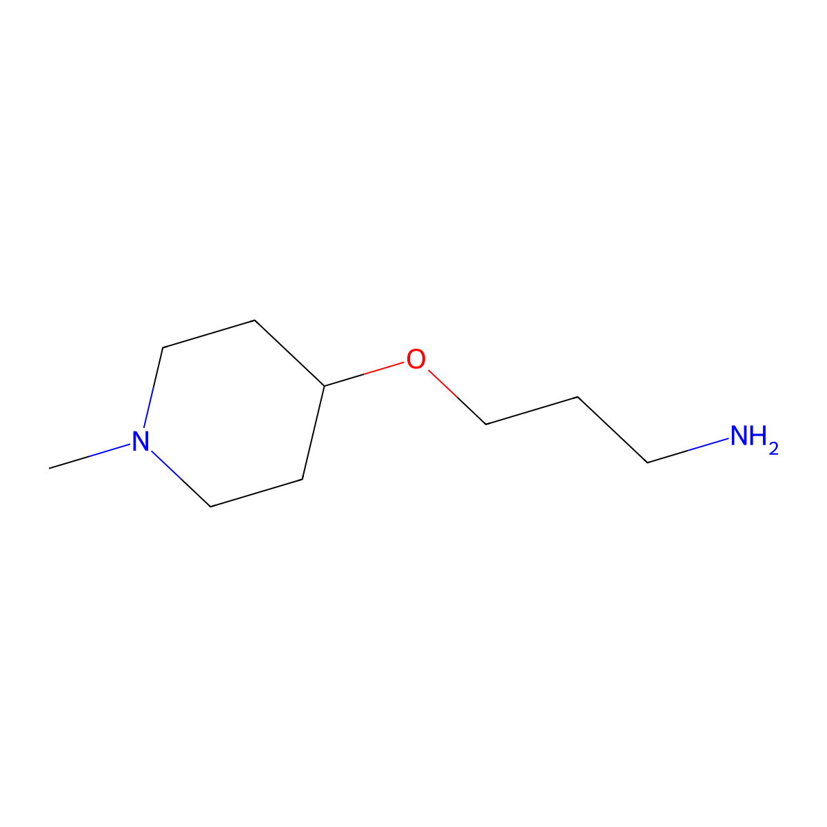 3-[(1-Methylpiperidin-4-YL)oxy]propan-1-amine molecular structure, CAS 1171770-24-3