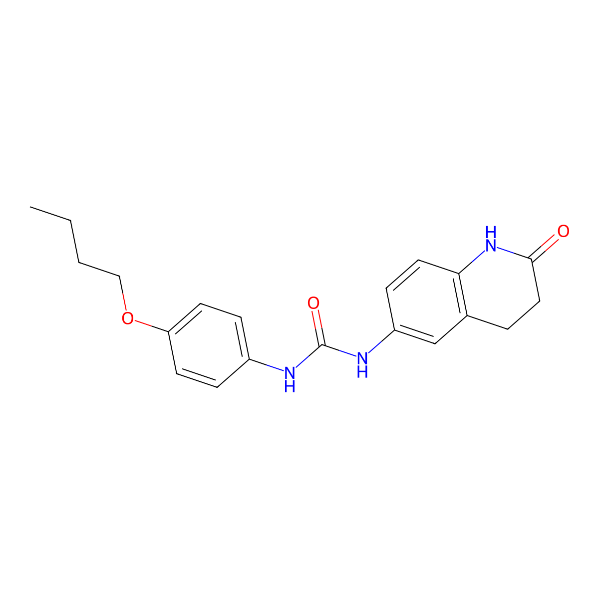 1-(4-Butoxyphenyl)-3-(2-oxo-1,2,3,4-tetrahydroquinolin-6-yl)urea molecular structure, CAS 1171808-68-6