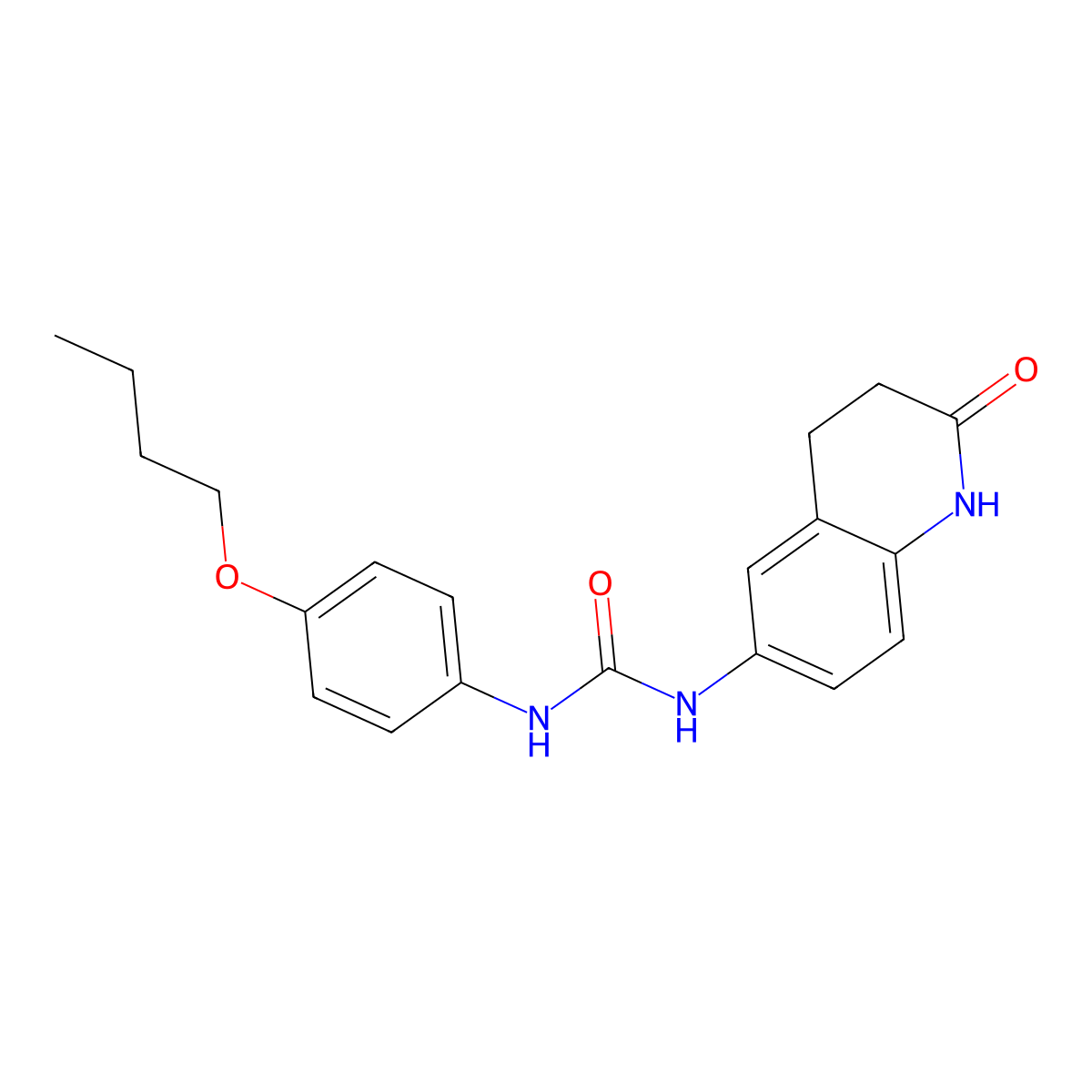 1-(4-Butoxyphenyl)-3-(2-oxo-1,2,3,4-tetrahydroquinolin-6-yl)urea molecular structure, CAS 1171808-68-6