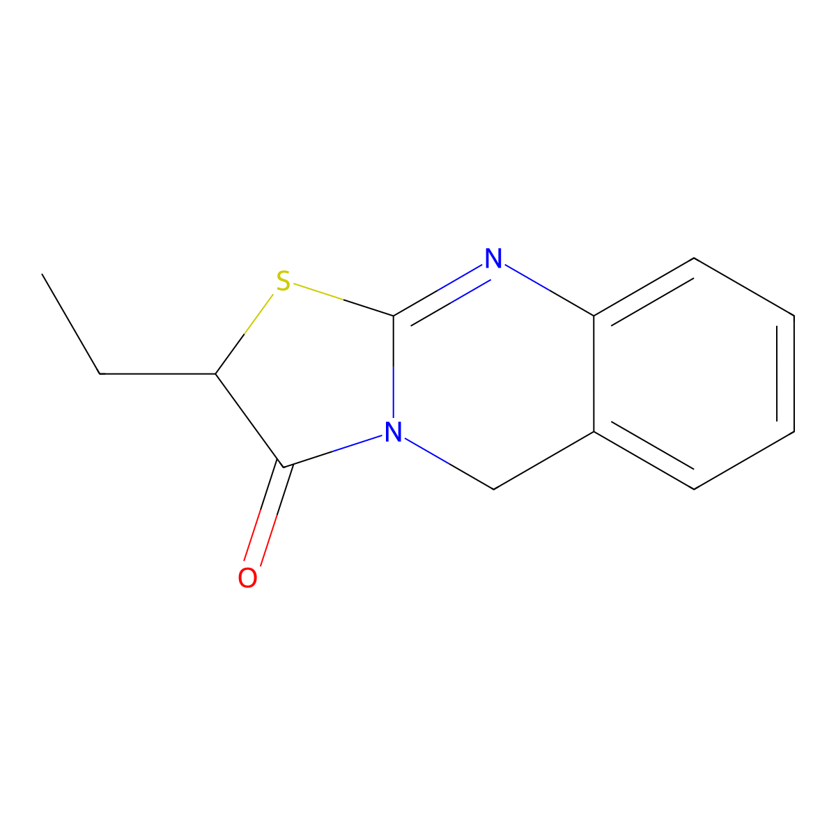 2-Ethyl-5H-thiazolo[2,3-b]quinazolin-3(2H)-one molecular structure, CAS 1171815-36-3