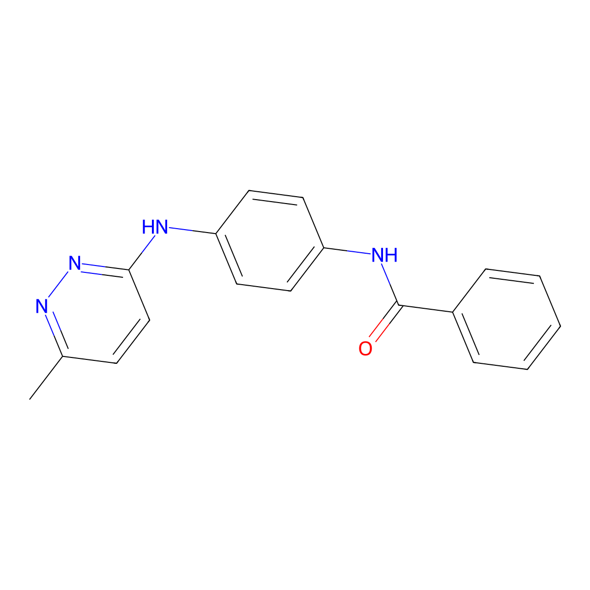 N-(4-((6-methylpyridazin-3-yl)amino)phenyl)benzamide molecular structure, CAS 1171837-61-8