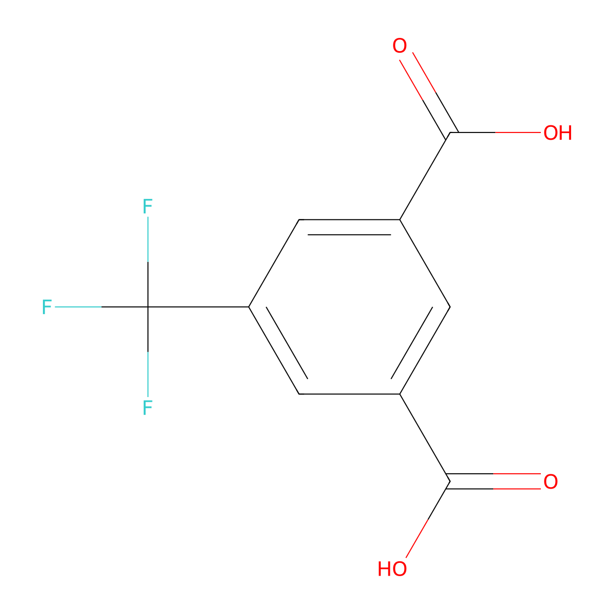 5-(Trifluoromethyl)benzene-1,3-dicarboxylic acid molecular structure, CAS 117186-03-5