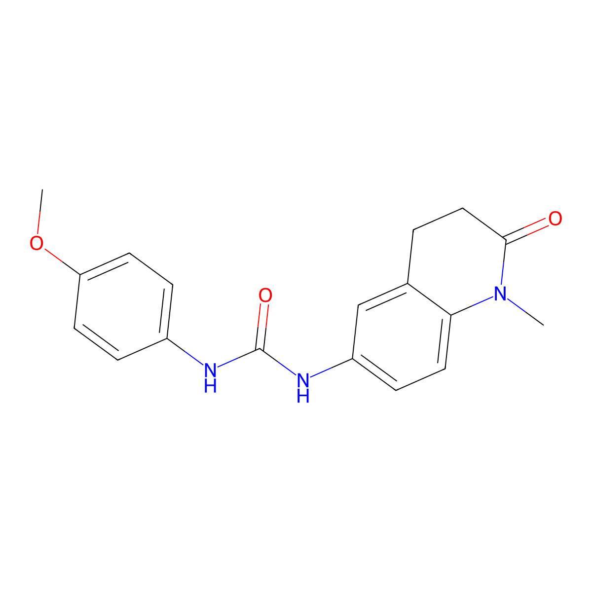 1-(4-Methoxyphenyl)-3-(1-methyl-2-oxo-1,2,3,4-tetrahydroquinolin-6-yl)urea molecular structure, CAS 1171866-30-0