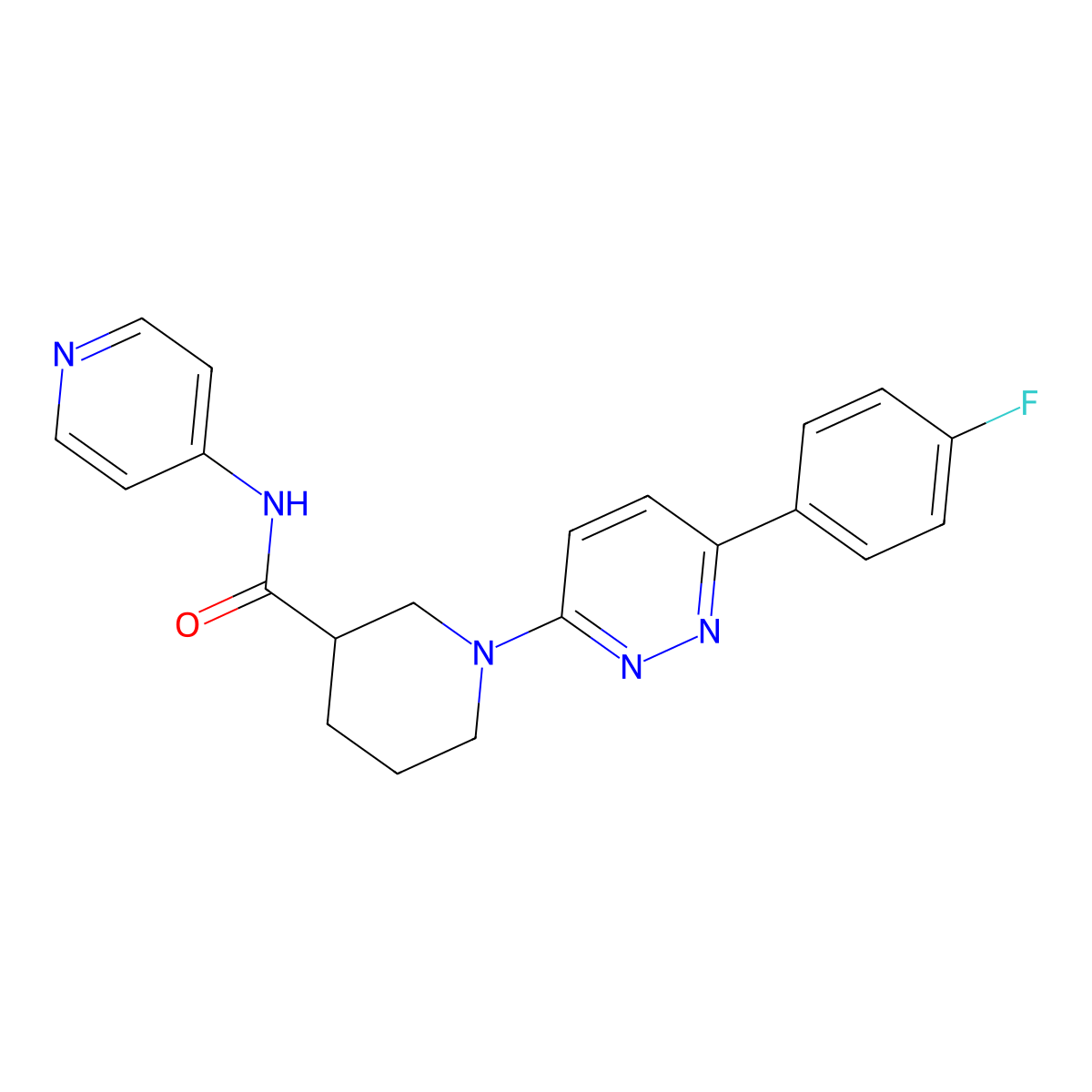 1-(6-(4-fluorophenyl)pyridazin-3-yl)-N-(pyridin-4-yl)piperidine-3-carboxamide molecular structure, CAS 1171881-18-7