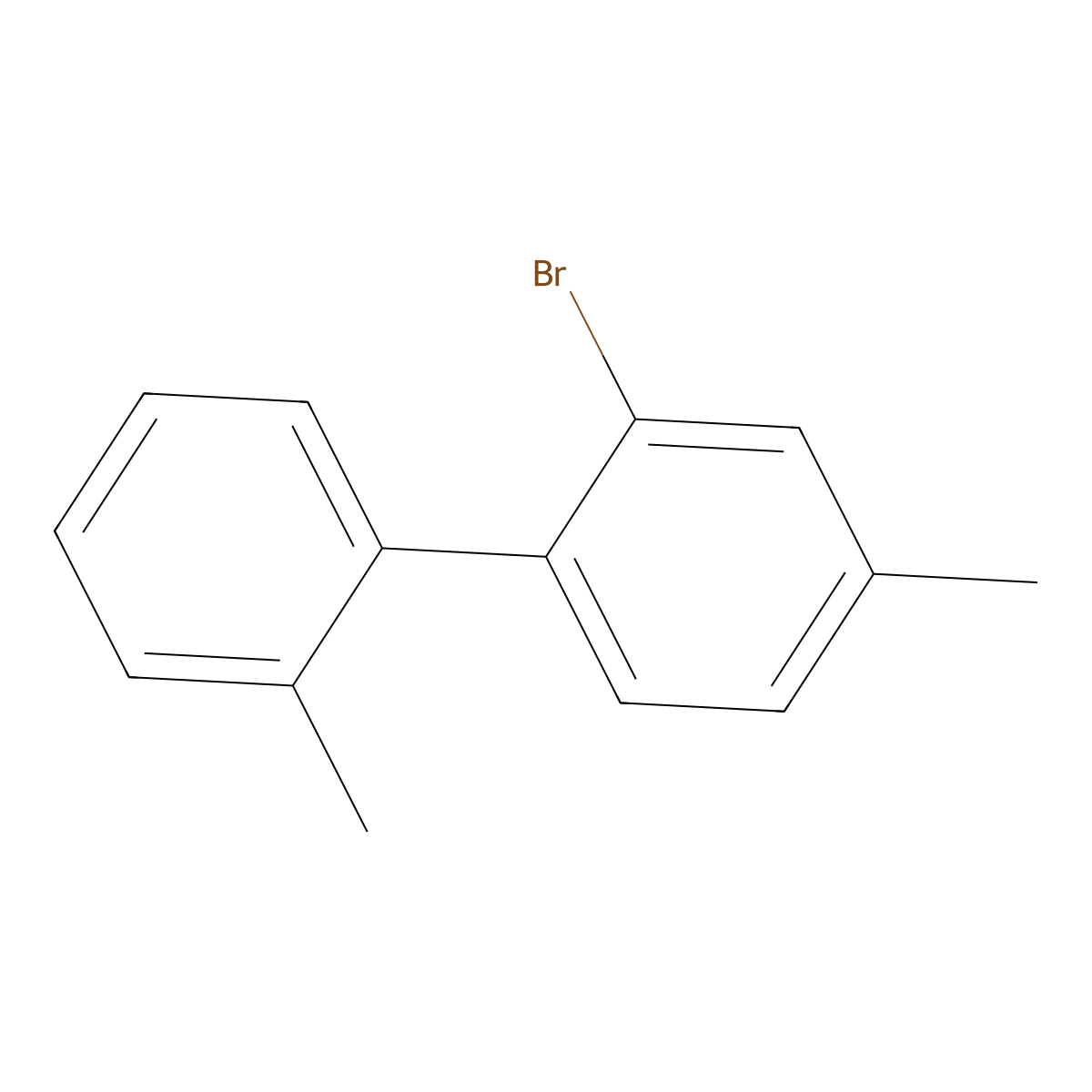 2-Bromo-2',4-dimethyl-1,1'-biphenyl molecular structure, CAS 1171900-34-7